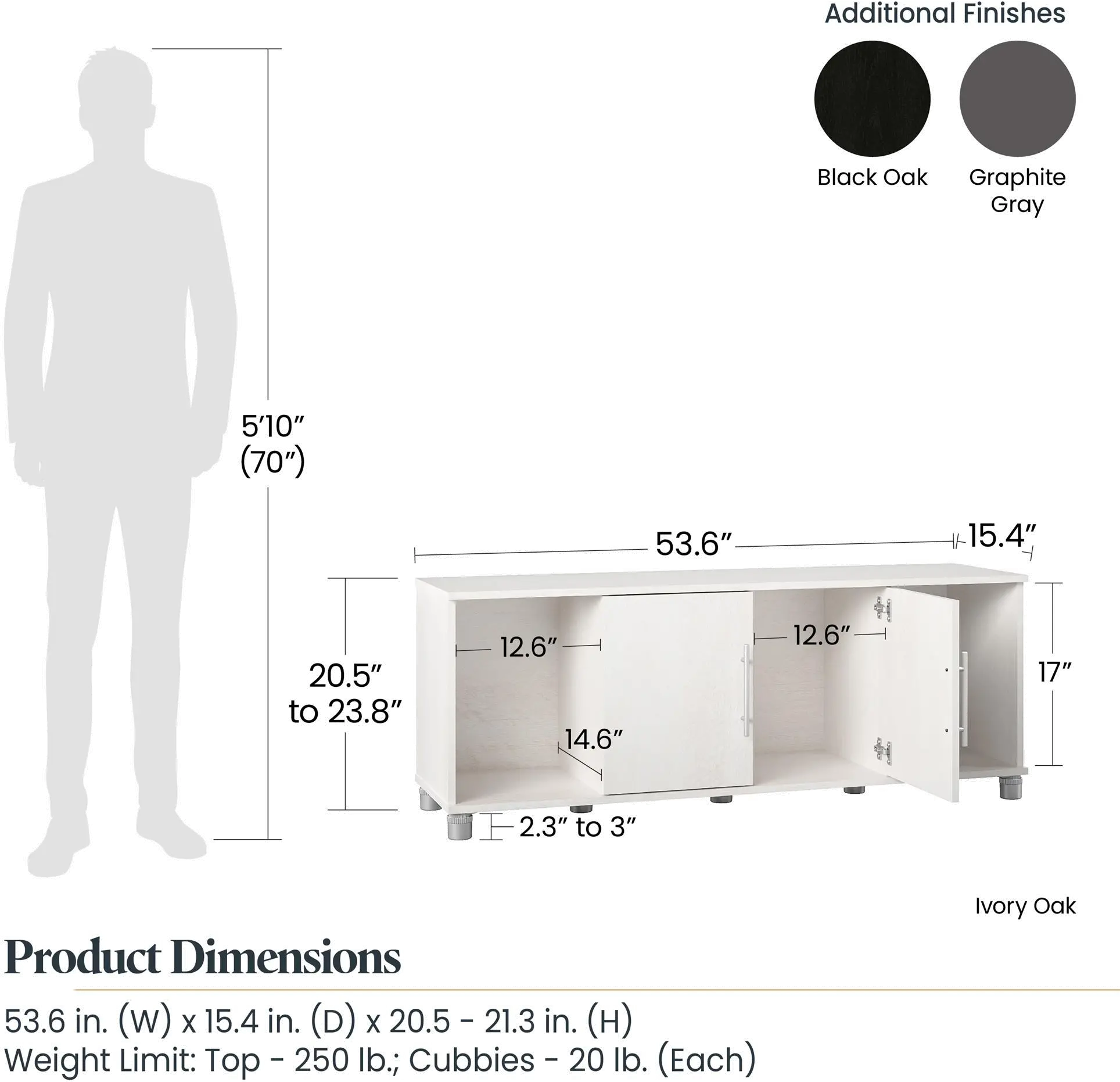 Camberly Black Oak Shoe Storage Bench-8