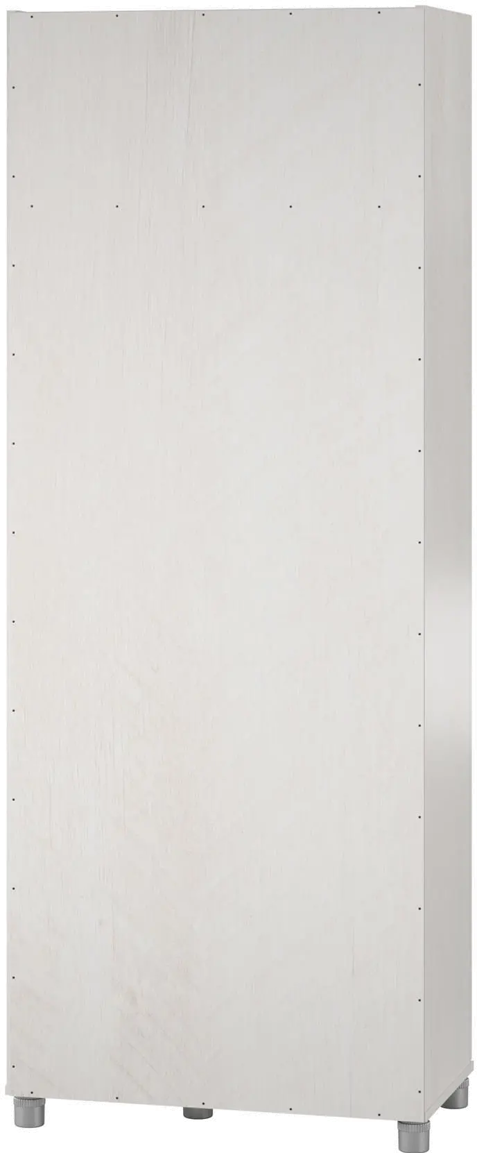 Camberly Ivory Oak Tall Asymmetrical Cabinet-1