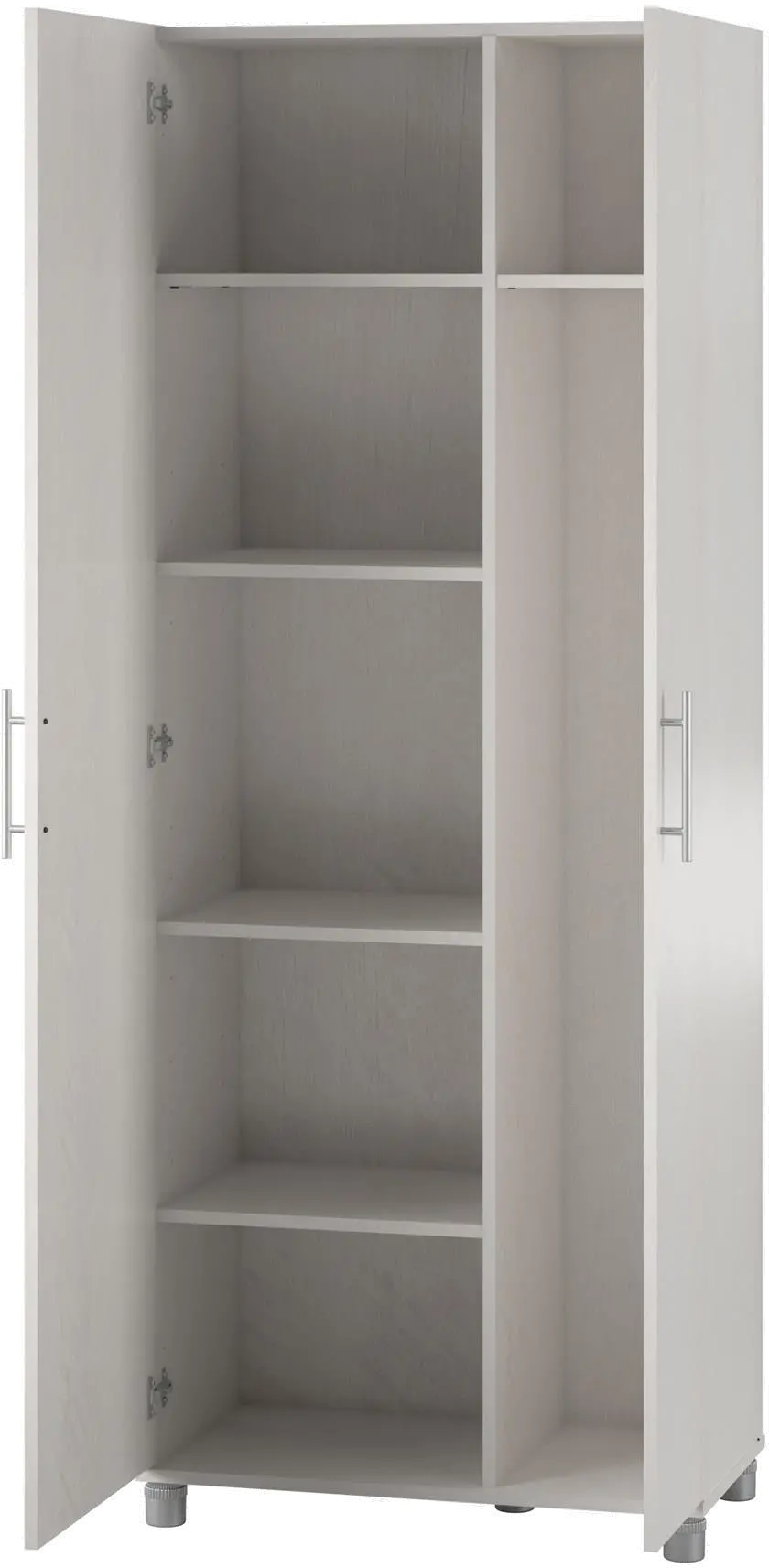 Camberly Ivory Oak Tall Asymmetrical Cabinet-4