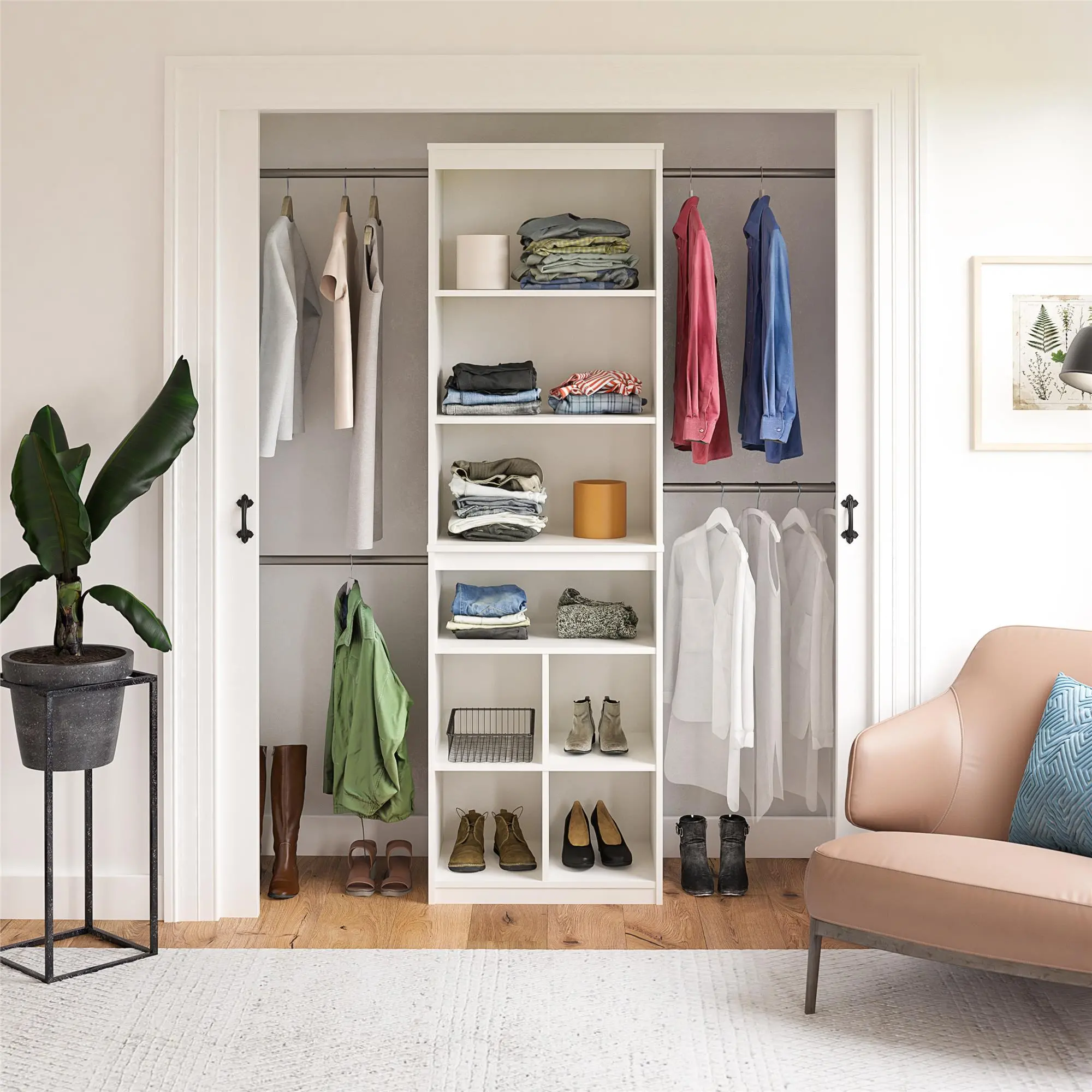 Graham White Closet Storage System-2