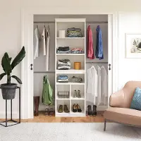 Graham White Closet Storage System