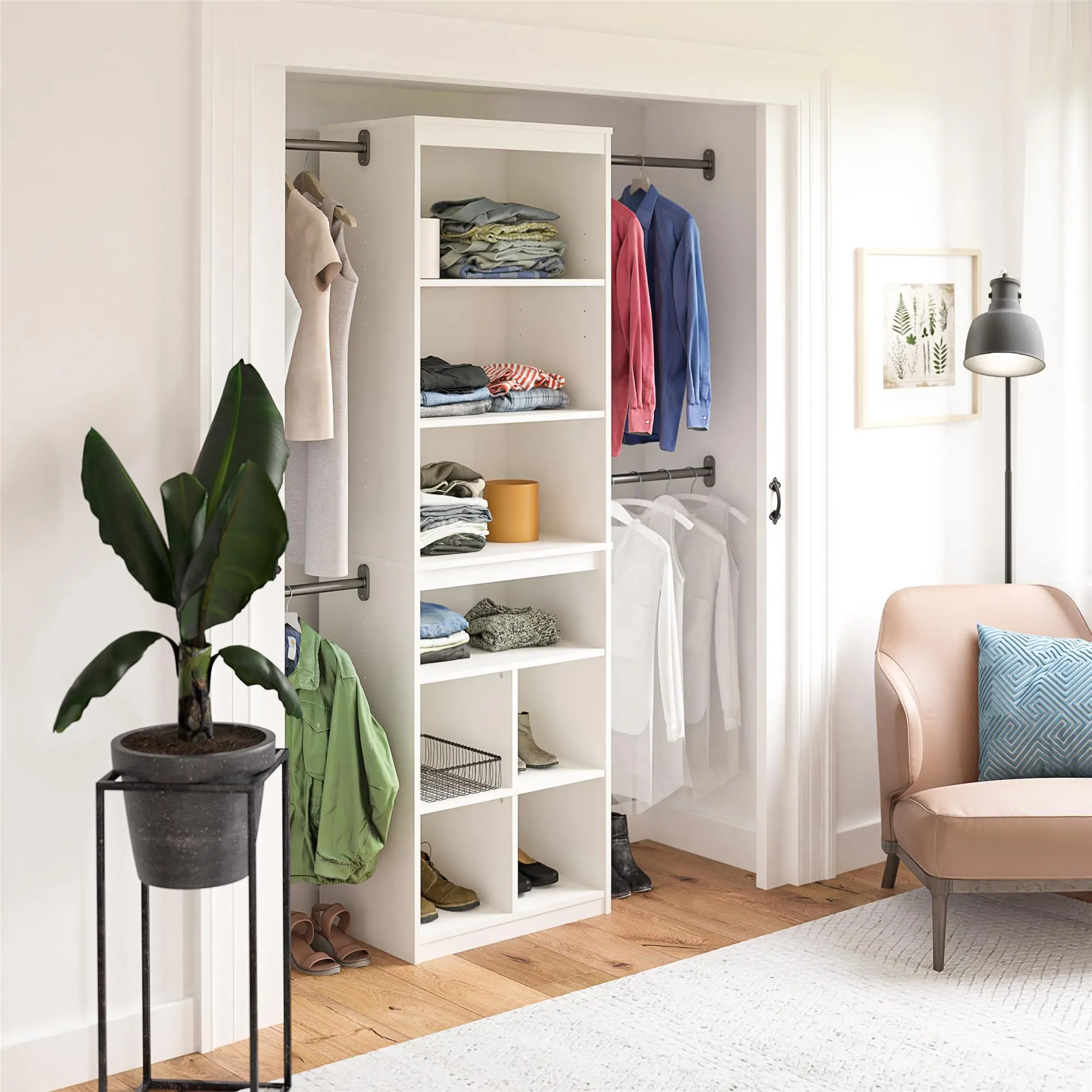 Graham White Closet Storage System-3