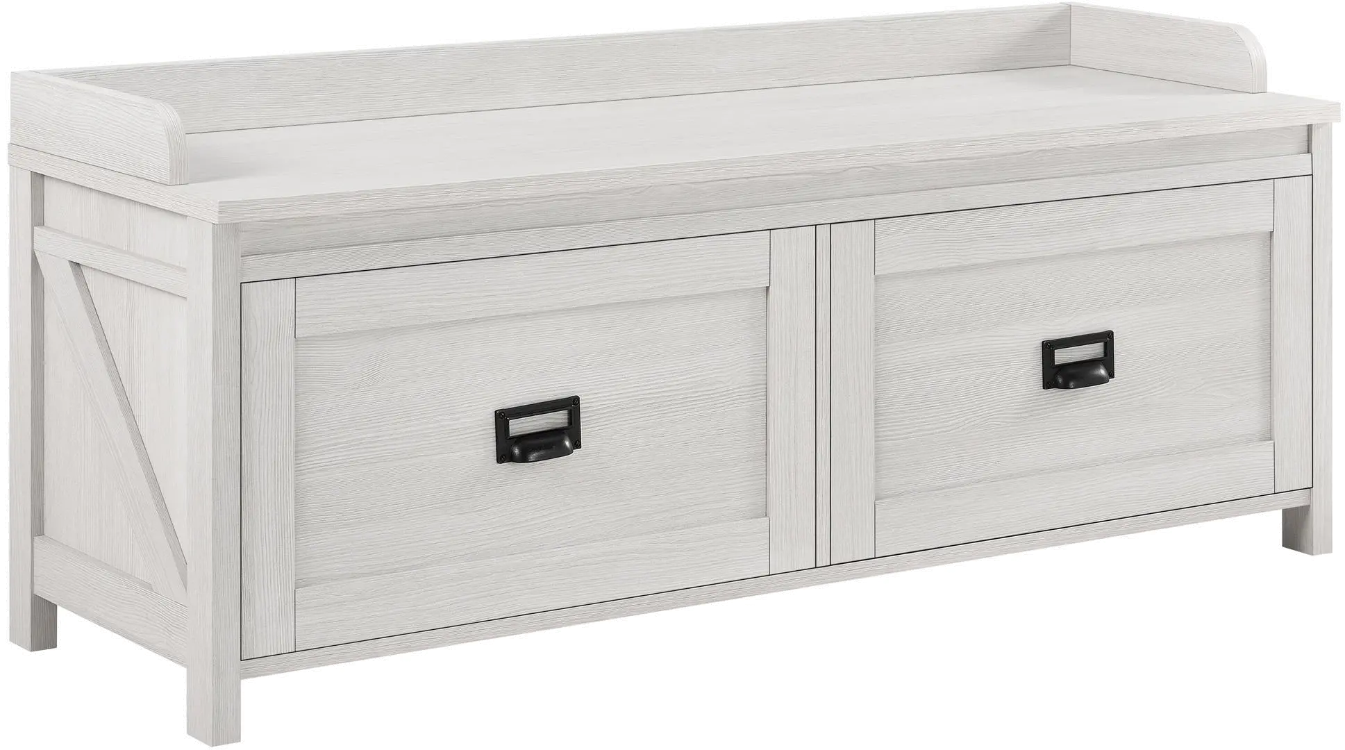 Farmington Ivory Pine Storage Bench-3