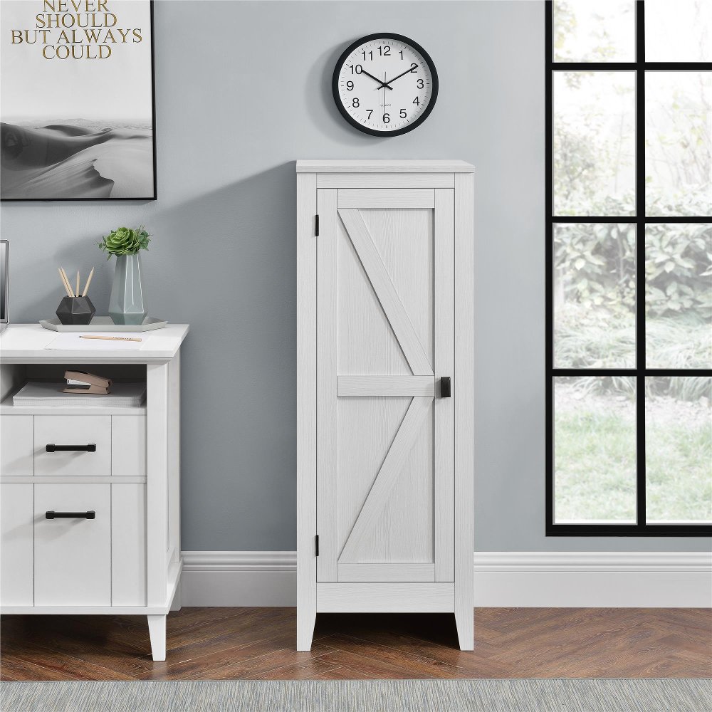 Farmington Ivory Pine 48" Tall Storage Cabinet