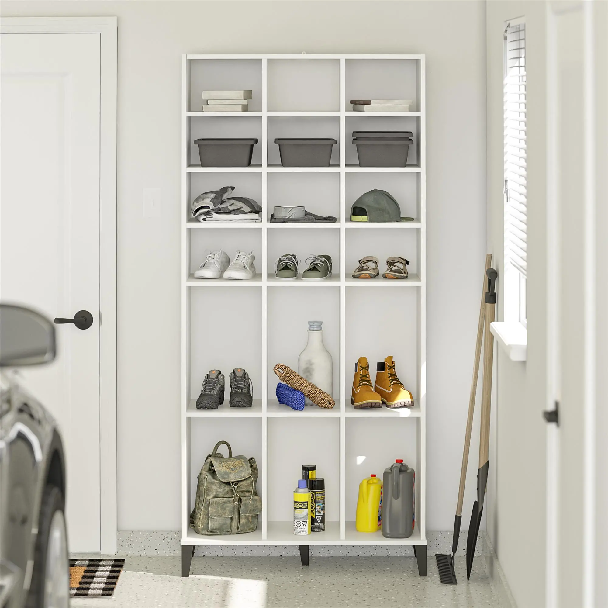Flex White Athletic Shoe Storage Cabinet-3