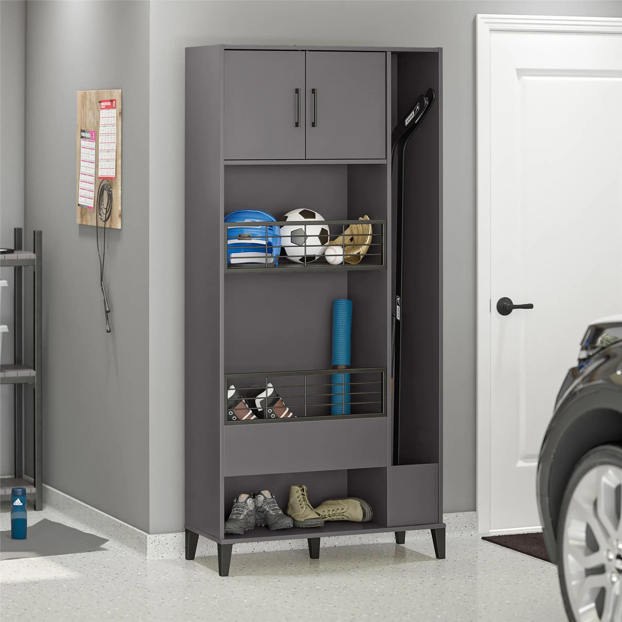 Flex Graphite Sports Storage Cabinet-3