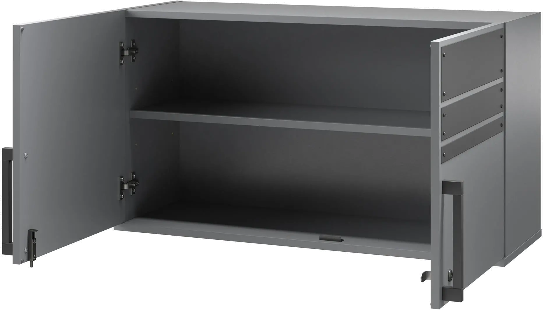 Shelby Graphite 2 Door Garage Wall Cabinet-5