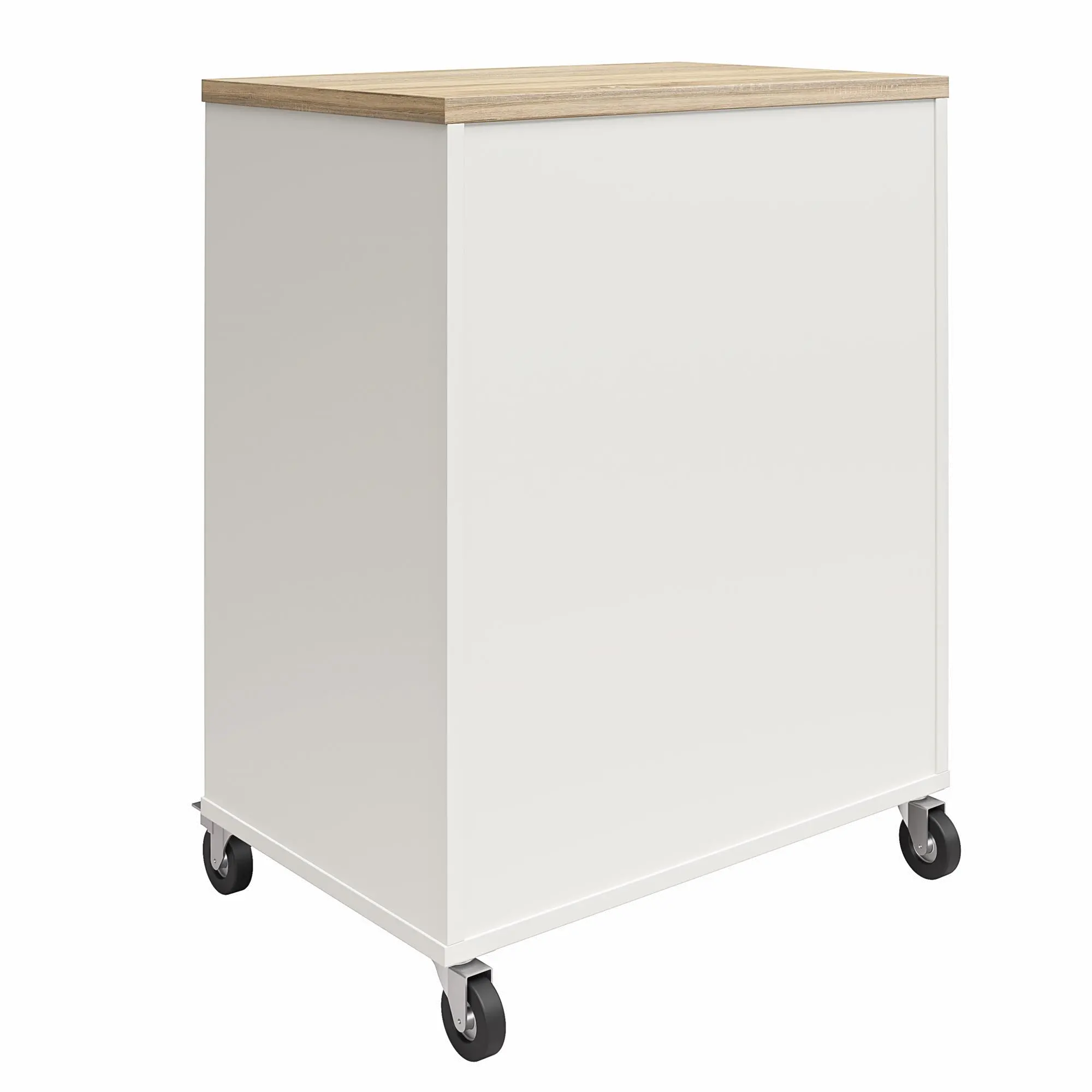 Versa White 4-Drawer Storage Cart-5
