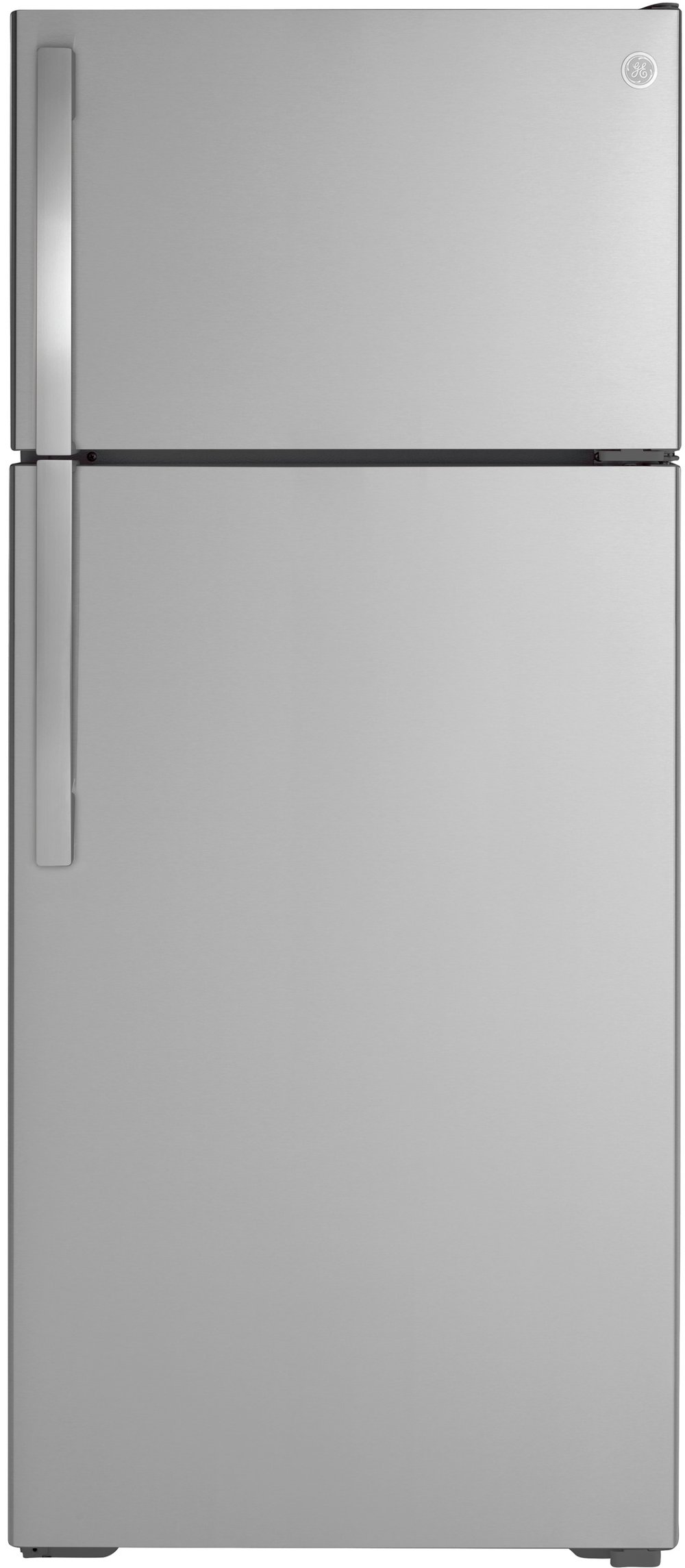 GE 17.5 Cu Ft Top-Freezer Refrigerator - Stainless Steel