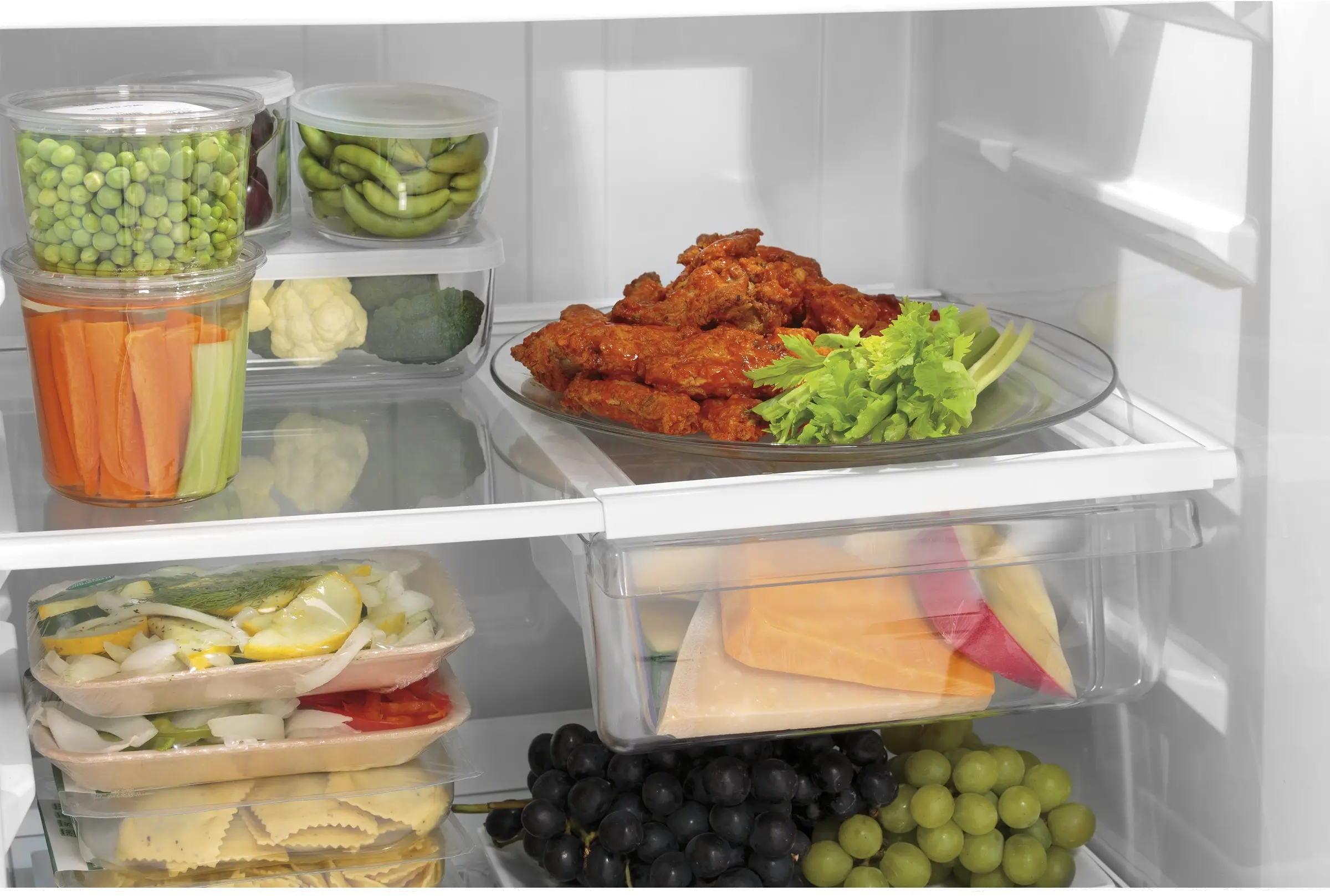 GIE18GSNRSS GE 17.5 Cu Ft Top-Freezer Refrigerator - Stainless Steel-4