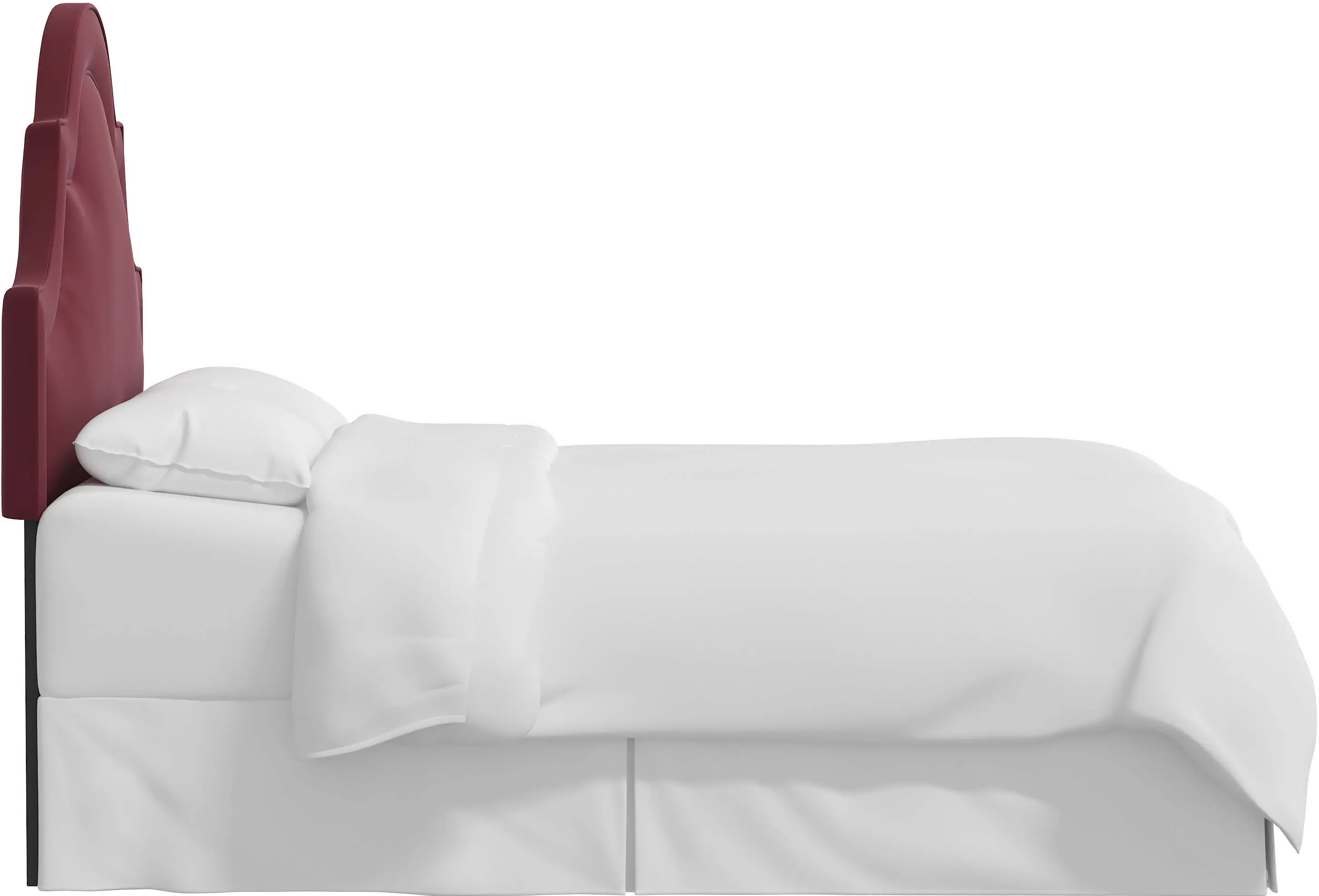 180TVLVBR Jolie Velvet Berry Twin Headboard - Skyline Furniture-1