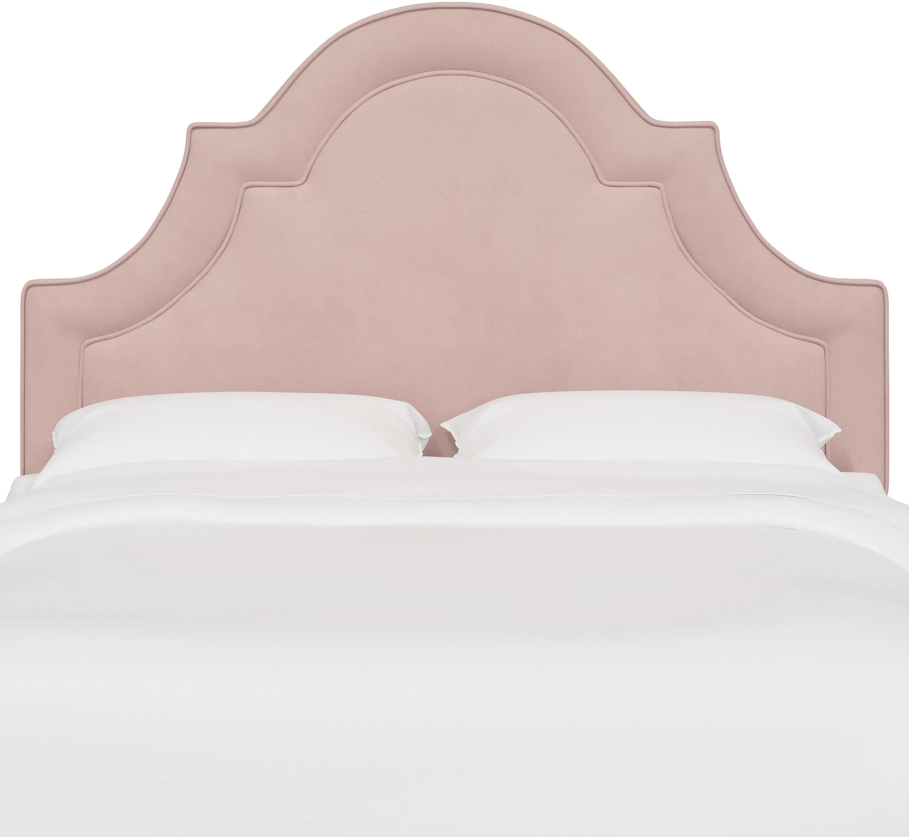 181FVLVTBLSH Jolie Velvet Blush Full Headboard - Skyline Furniture-2