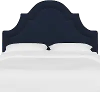 180TVLVINK Jolie Velvet Ink Twin Headboard - Skyline Furniture