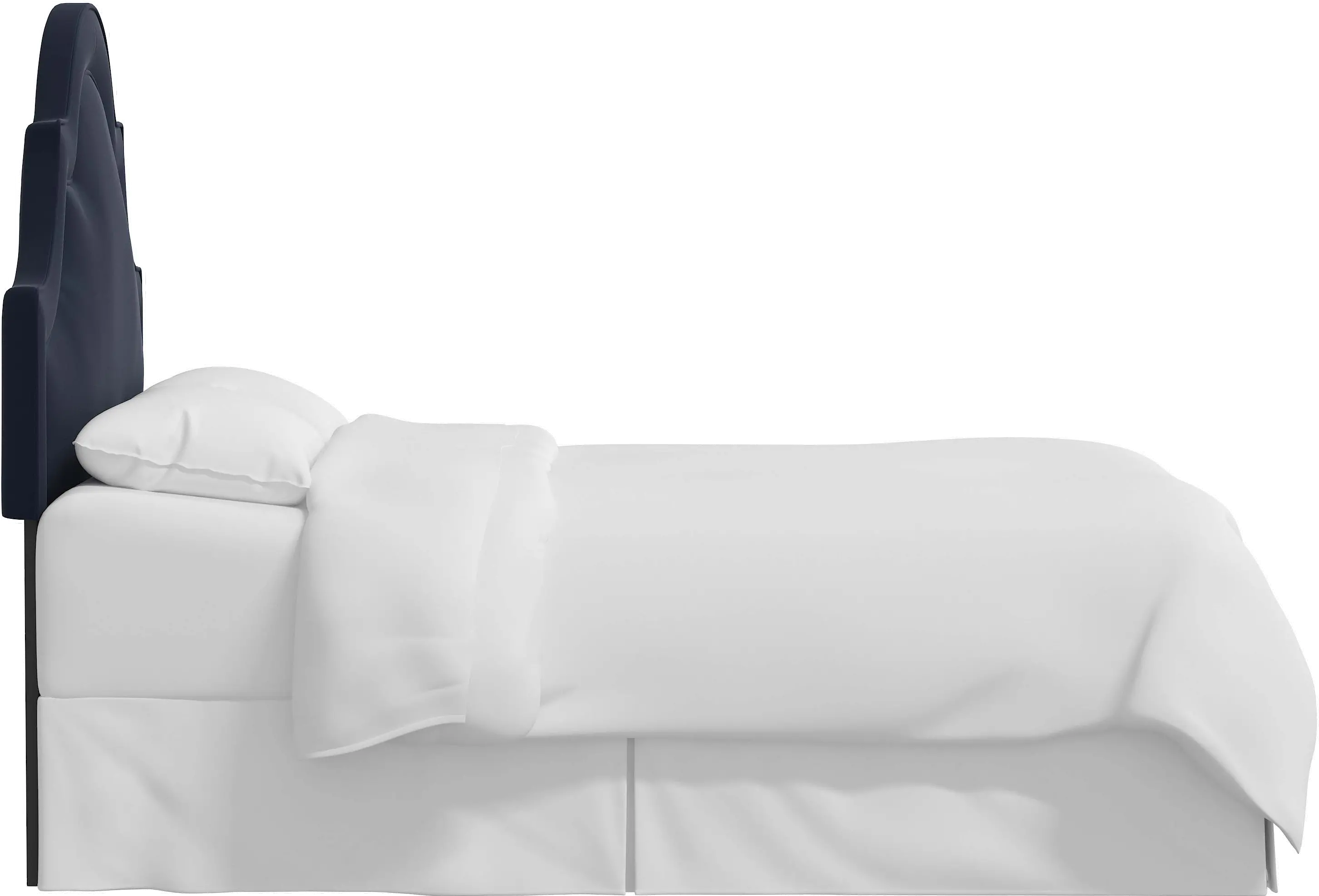 180TVLVINK Jolie Velvet Ink Twin Headboard - Skyline Furniture-1