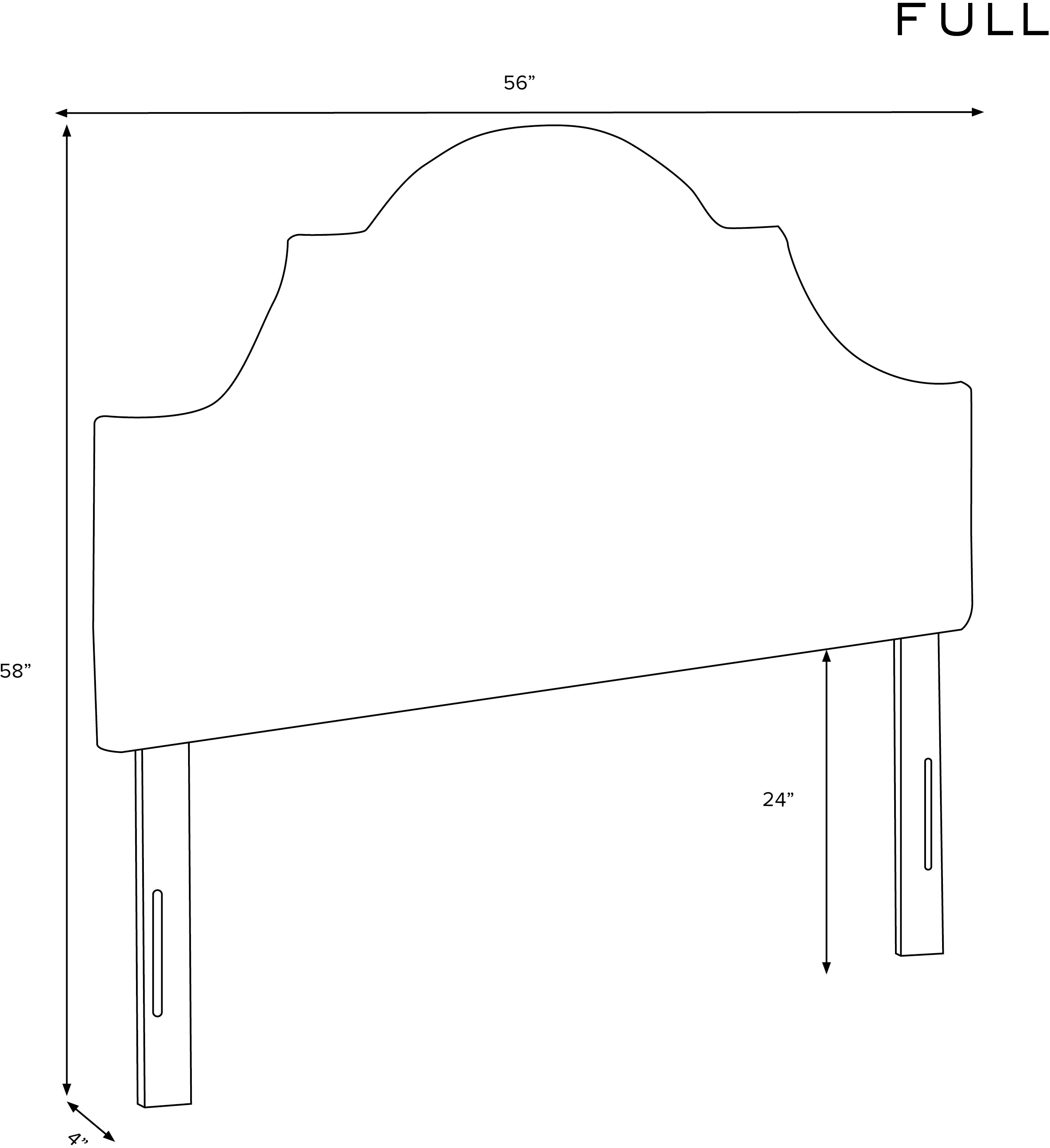 181FVLVINK Jolie Velvet Ink Full Headboard - Skyline Furniture-4