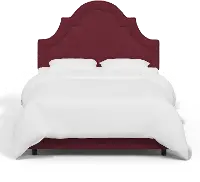 180BEDVLVBR Jolie Velvet Berry Twin Bed - Skyline Furniture