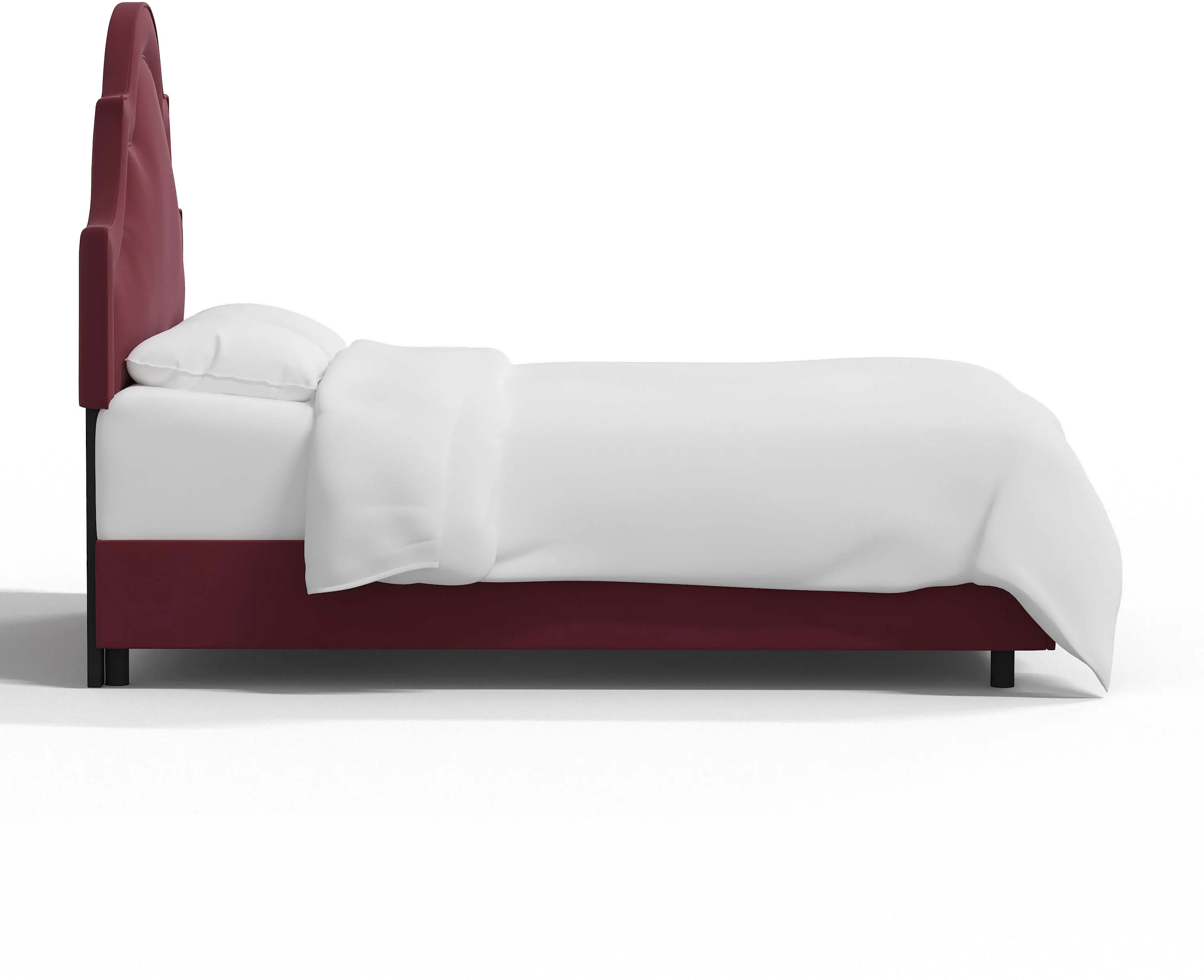 180BEDVLVBR Jolie Velvet Berry Twin Bed - Skyline Furniture-3