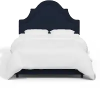 180BEDVLVINK Jolie Velvet Ink Twin Bed - Skyline Furniture