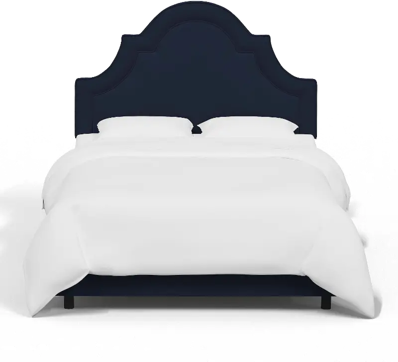 Jolie Velvet Ink Twin Bed - Skyline Furniture