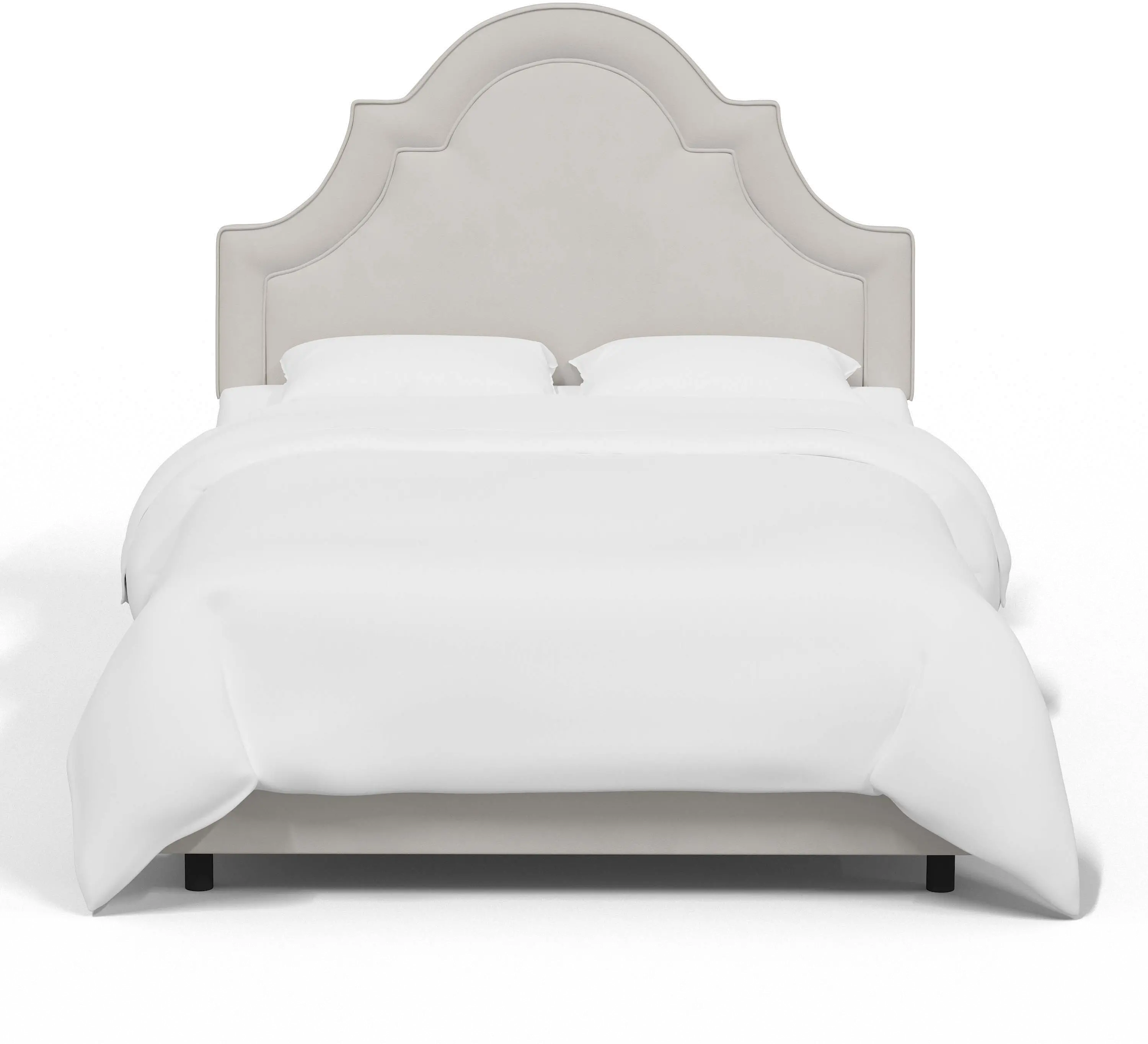 181BEDVLVLGHGR Jolie Velvet Light Gray Full Bed - Skyline Furniture-1