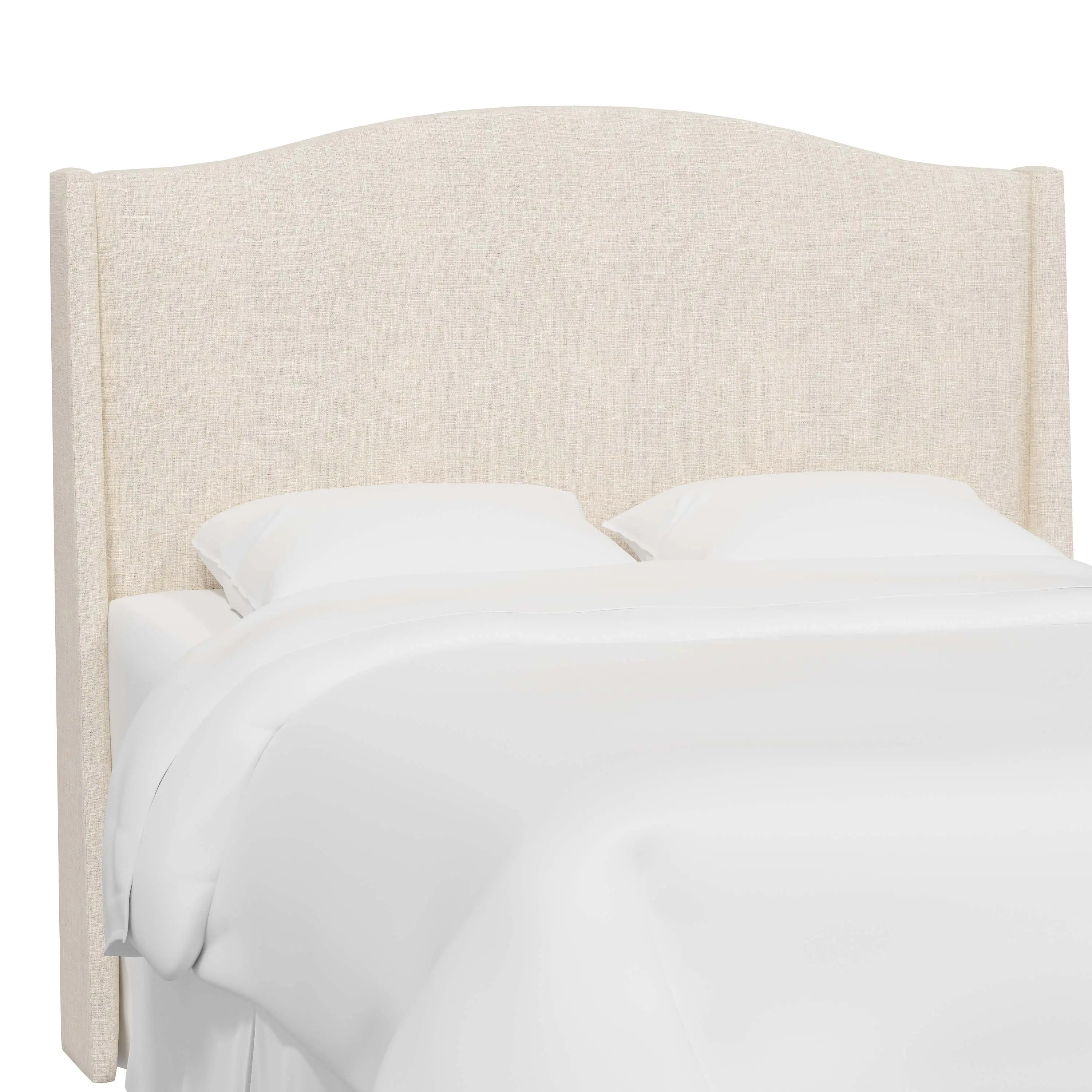 420TLNNTLC Blake Linen Talc Twin Wingback Headboard - Skyline Furniture-2