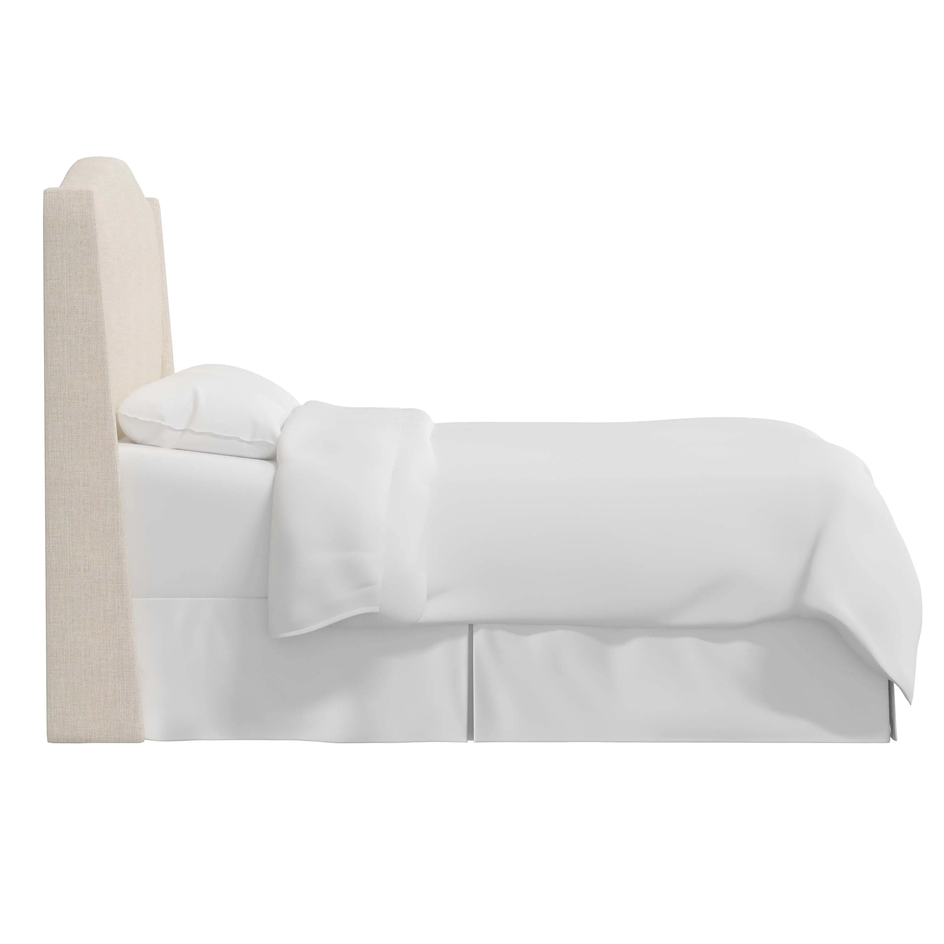 422QLNNTLC Blake Linen Talc Queen Wingback Headboard - Skyline Furniture-3