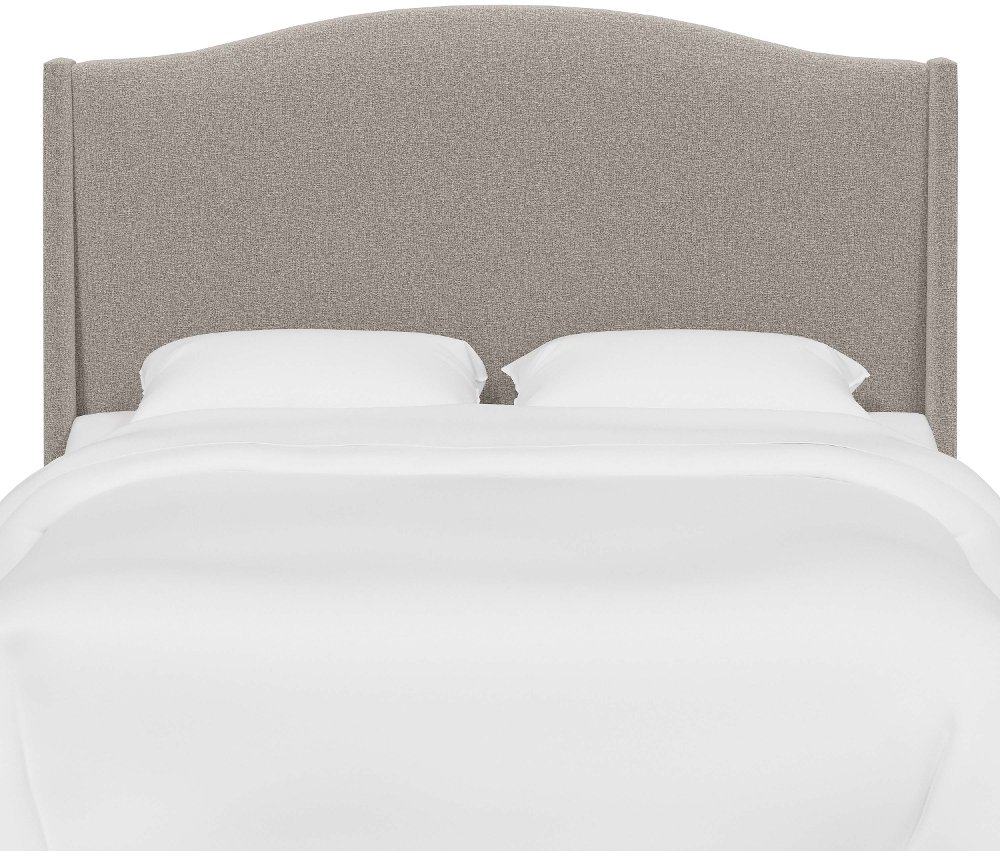 Blake Elephant Gray Queen Wingback Headboard - Skyline Furniture