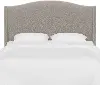 423KMLNELP Blake Elephant Gray King Wingback Headboard - Skyline Furniture