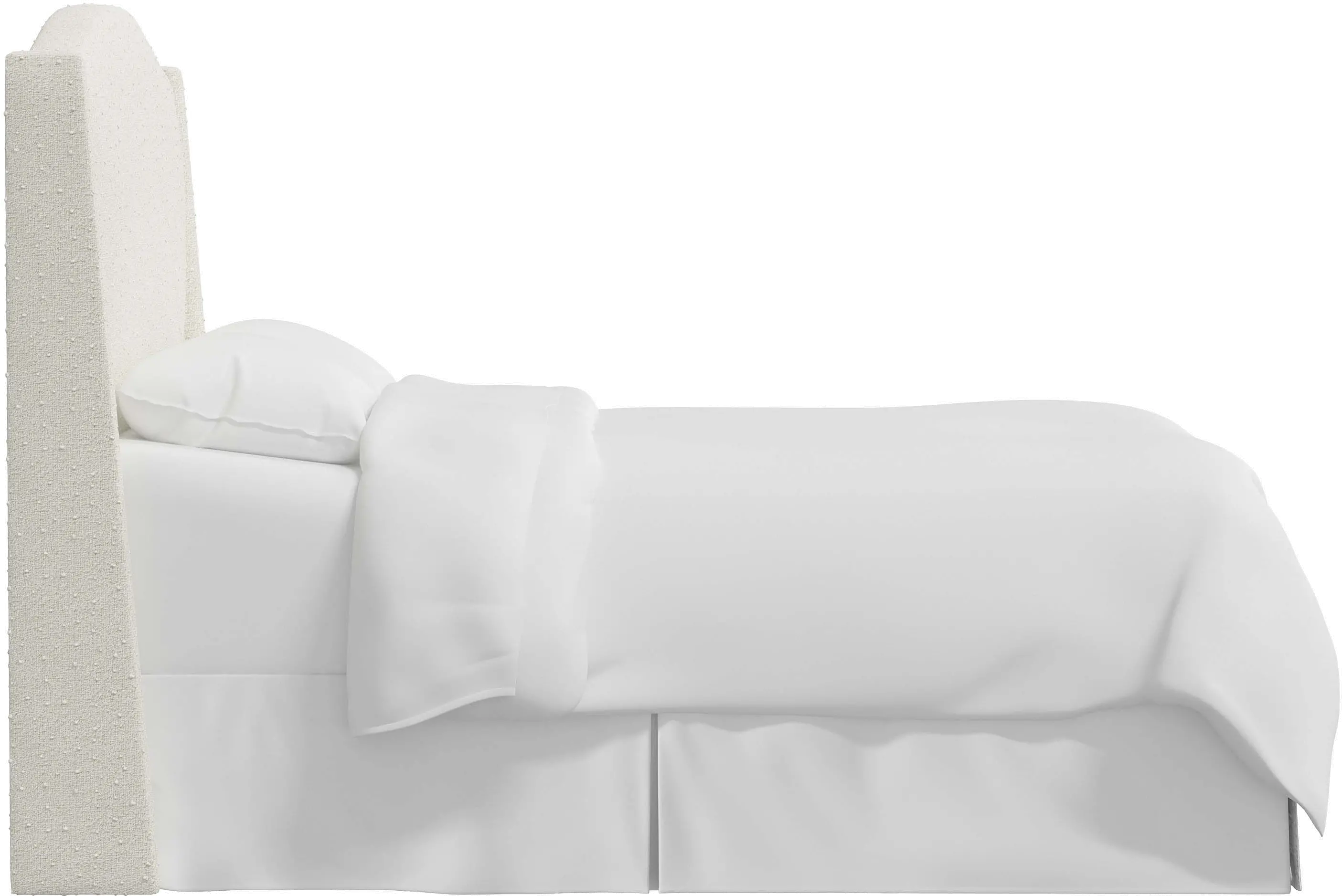 420TMLNSNW Blake Snow White Twin Wingback Headboard - Skyline Furniture-1