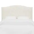 421FMLNSNW Blake Snow White Full Wingback Headboard - Skyline Furniture