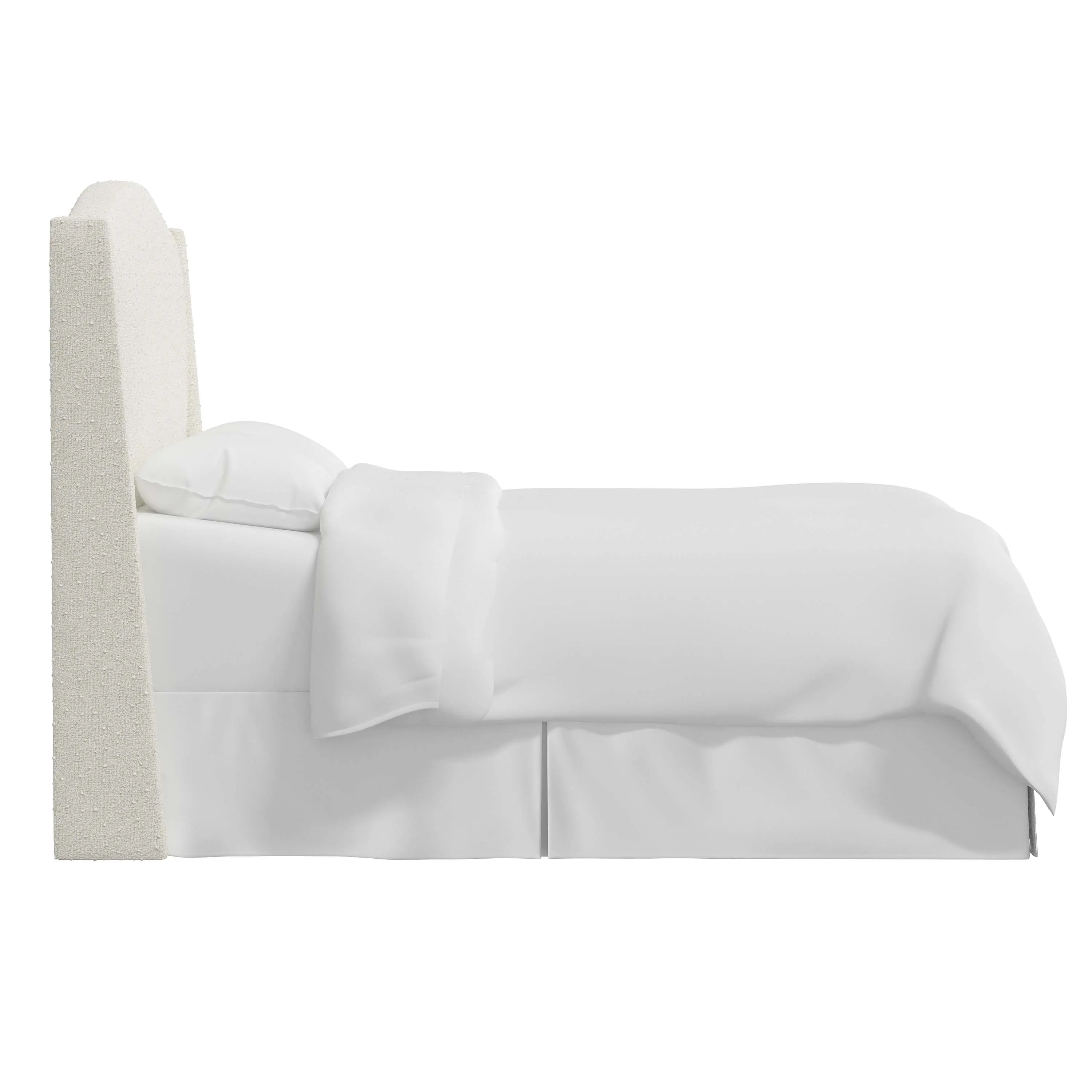 424CMLNSNW Blake Snow White California King Wingback Headboard - Skyline Furniture-3