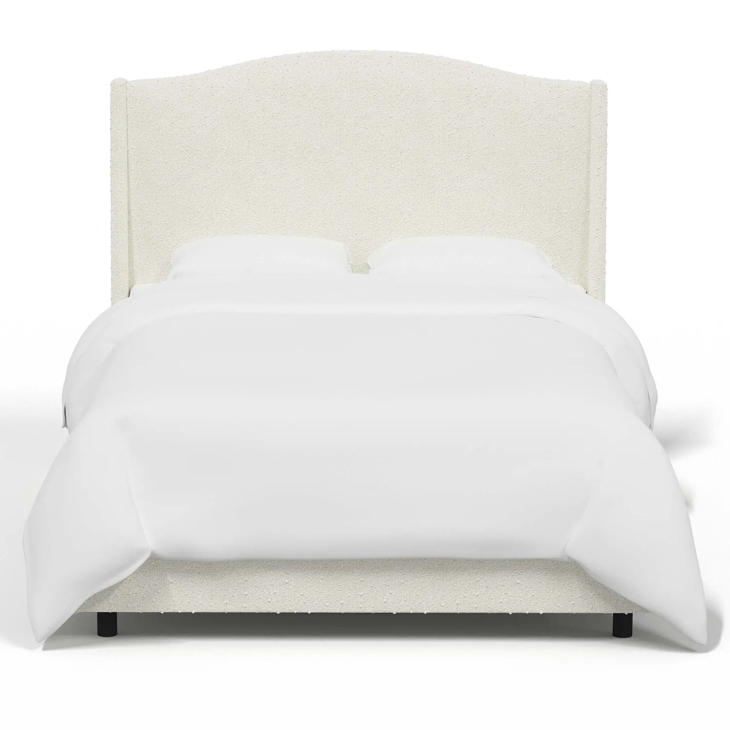 424BEDMLNSNW Blake Snow White California King Wingback Bed - Skyline Furniture-1