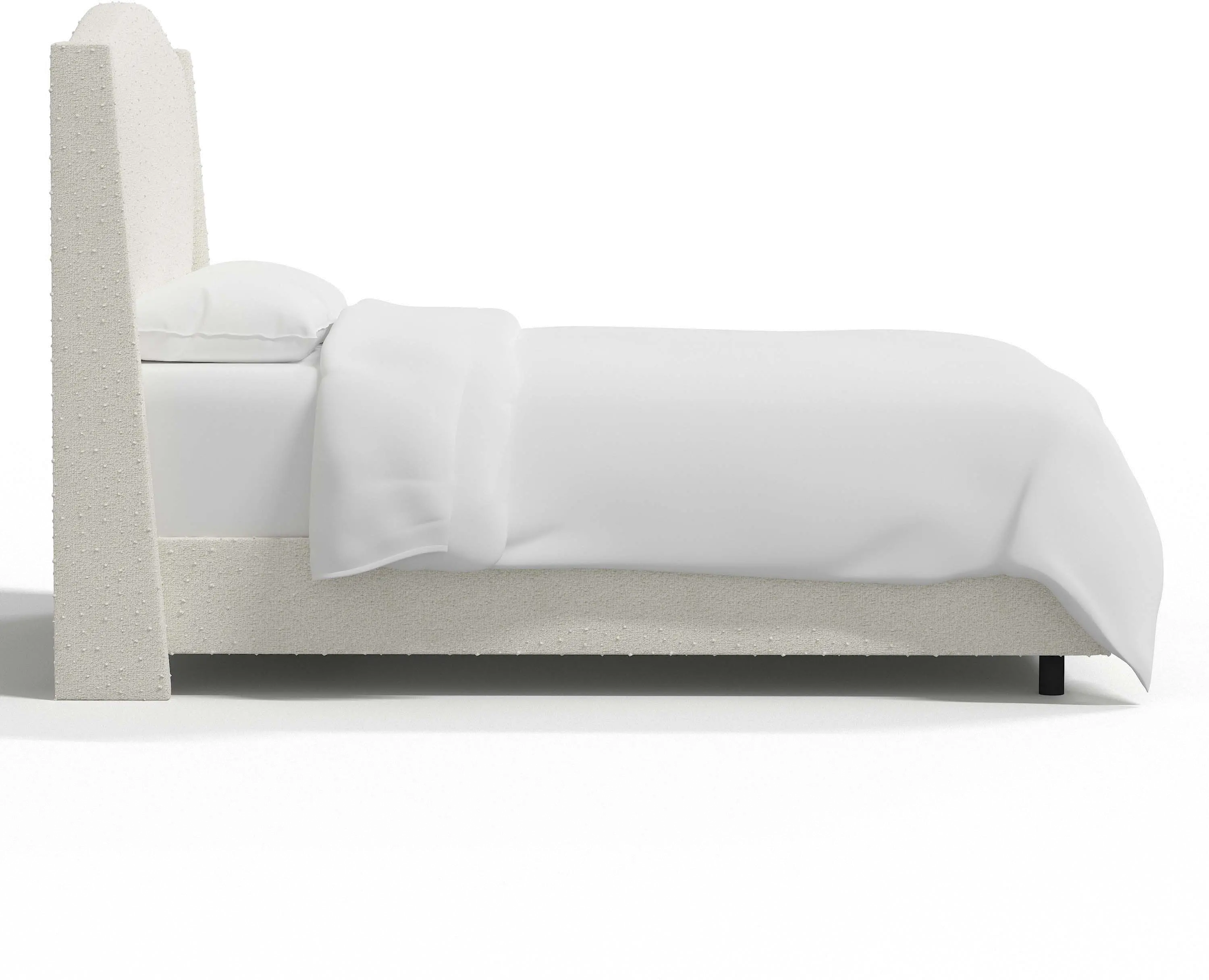 424BEDMLNSNW Blake Snow White California King Wingback Bed - Skyline Furniture-3