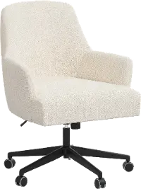 78-9LNNTLC Hudson Linen Talc Office Chair - Skyline Furniture