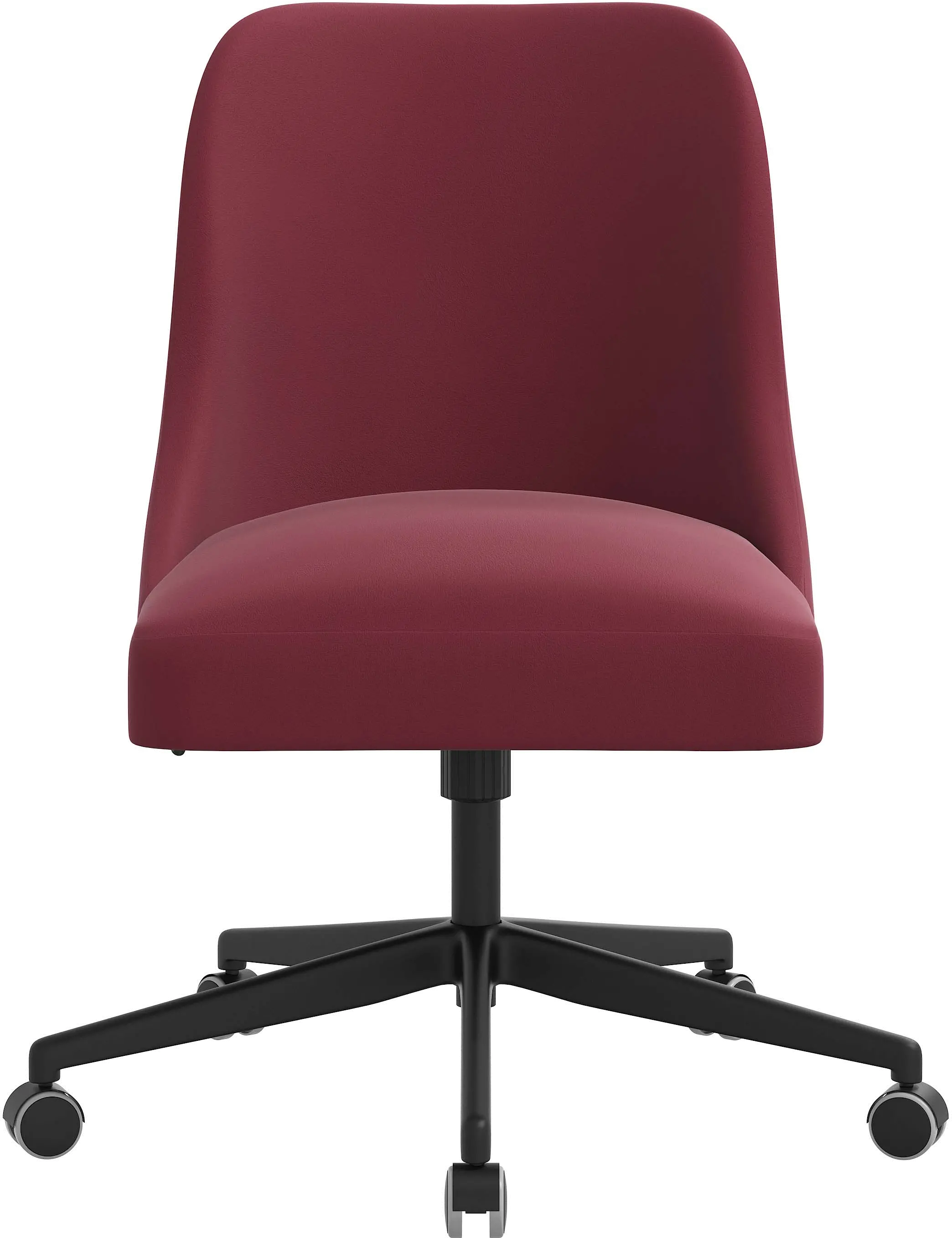 84-9VLVBR Spencer Velvet Berry Office Chair - Skyline Furniture-2