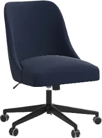 84-9VLVINK Spencer Velvet Ink Office Chair - Skyline Furniture