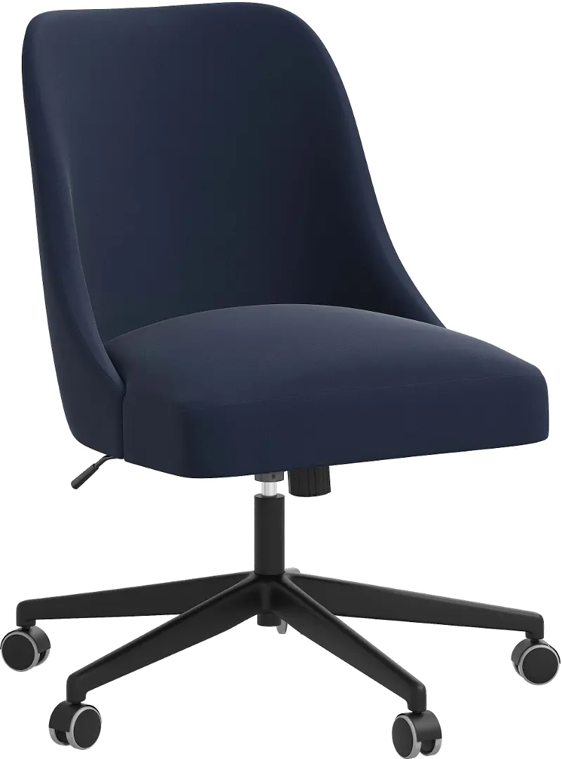 Spencer Velvet Ink Office Chair - Skyline Furniture