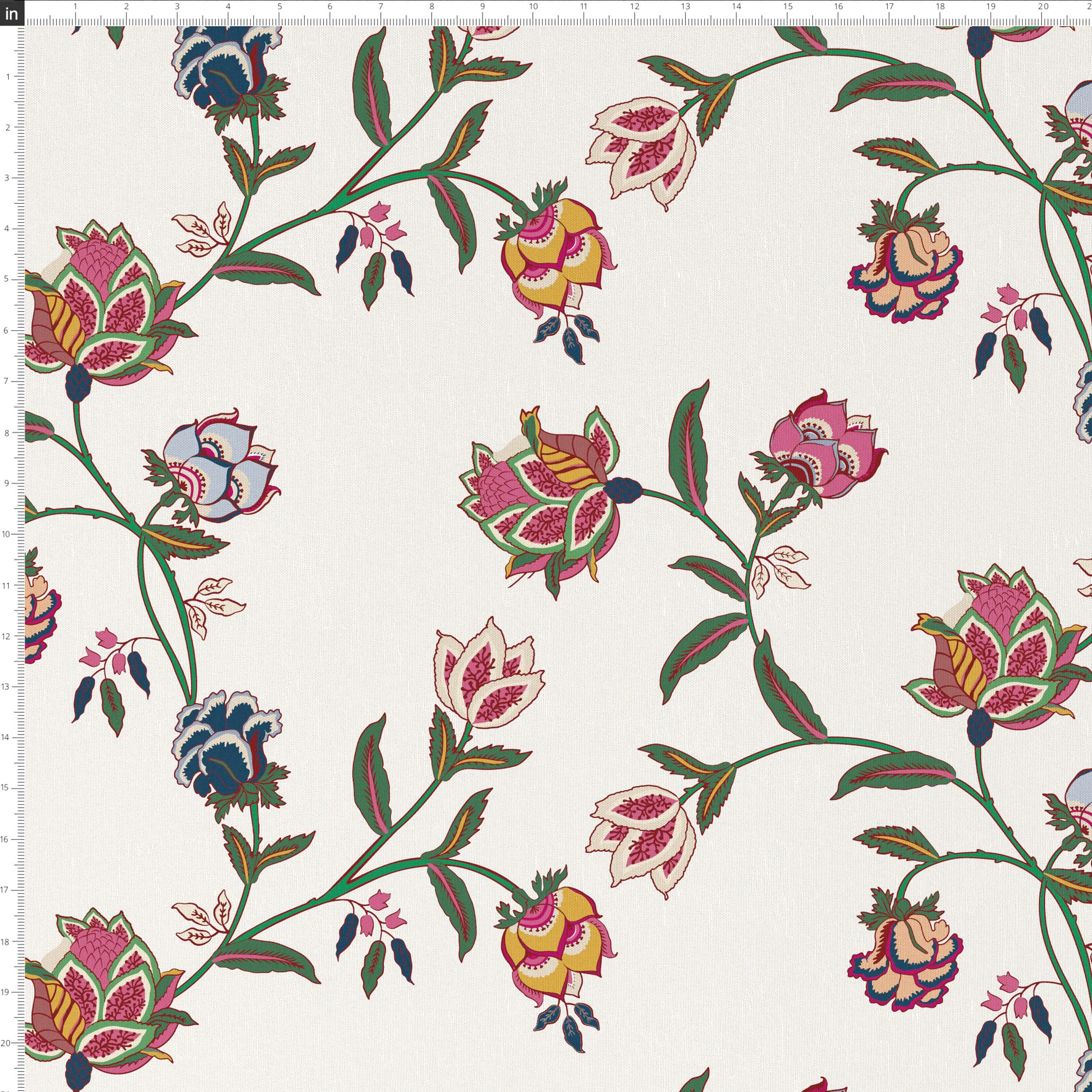 63-6CHFLMLTOGA Drew Chintz Floral Dining Chair - Skyline Furniture-6