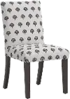 63-6CLBLNVYOGA Drew Navy Floral Dining Chair - Skyline Furniture