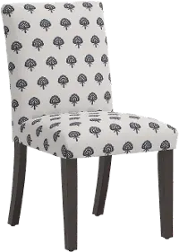 63-6CLBLNVYOGA Drew Navy Floral Dining Chair - Skyline Furniture