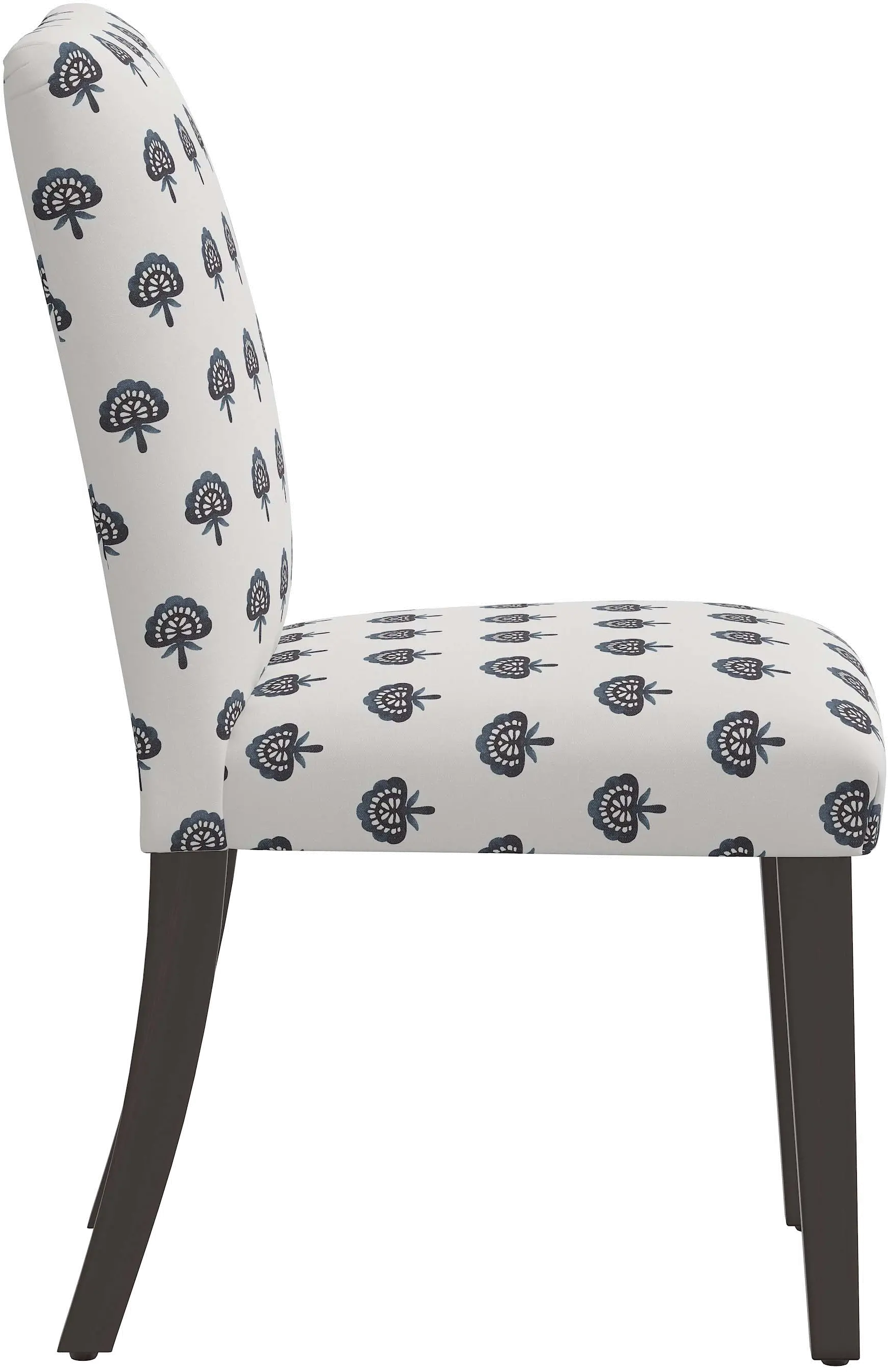 63-6CLBLNVYOGA Drew Navy Floral Dining Chair - Skyline Furniture-2
