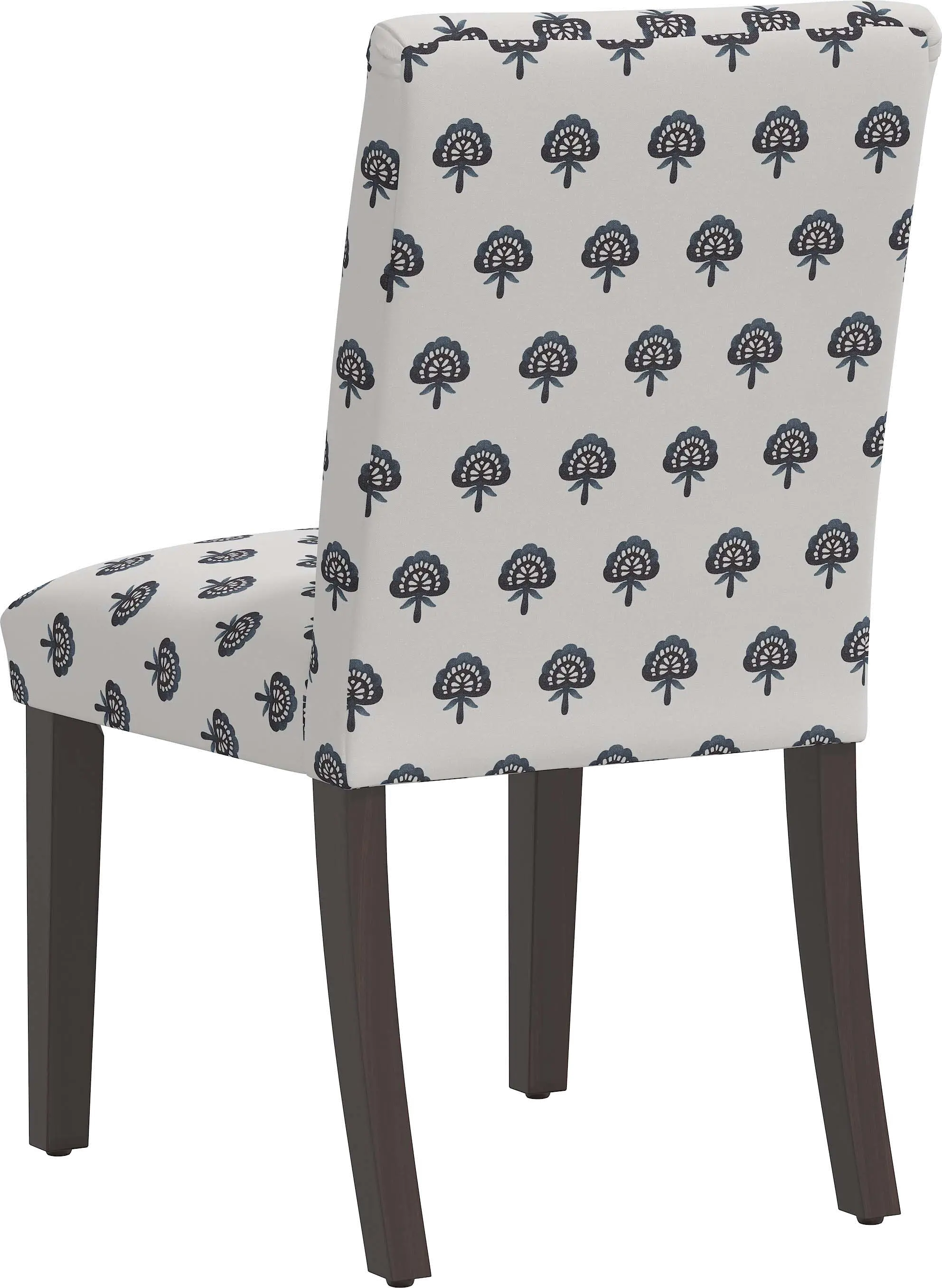 63-6CLBLNVYOGA Drew Navy Floral Dining Chair - Skyline Furniture-3