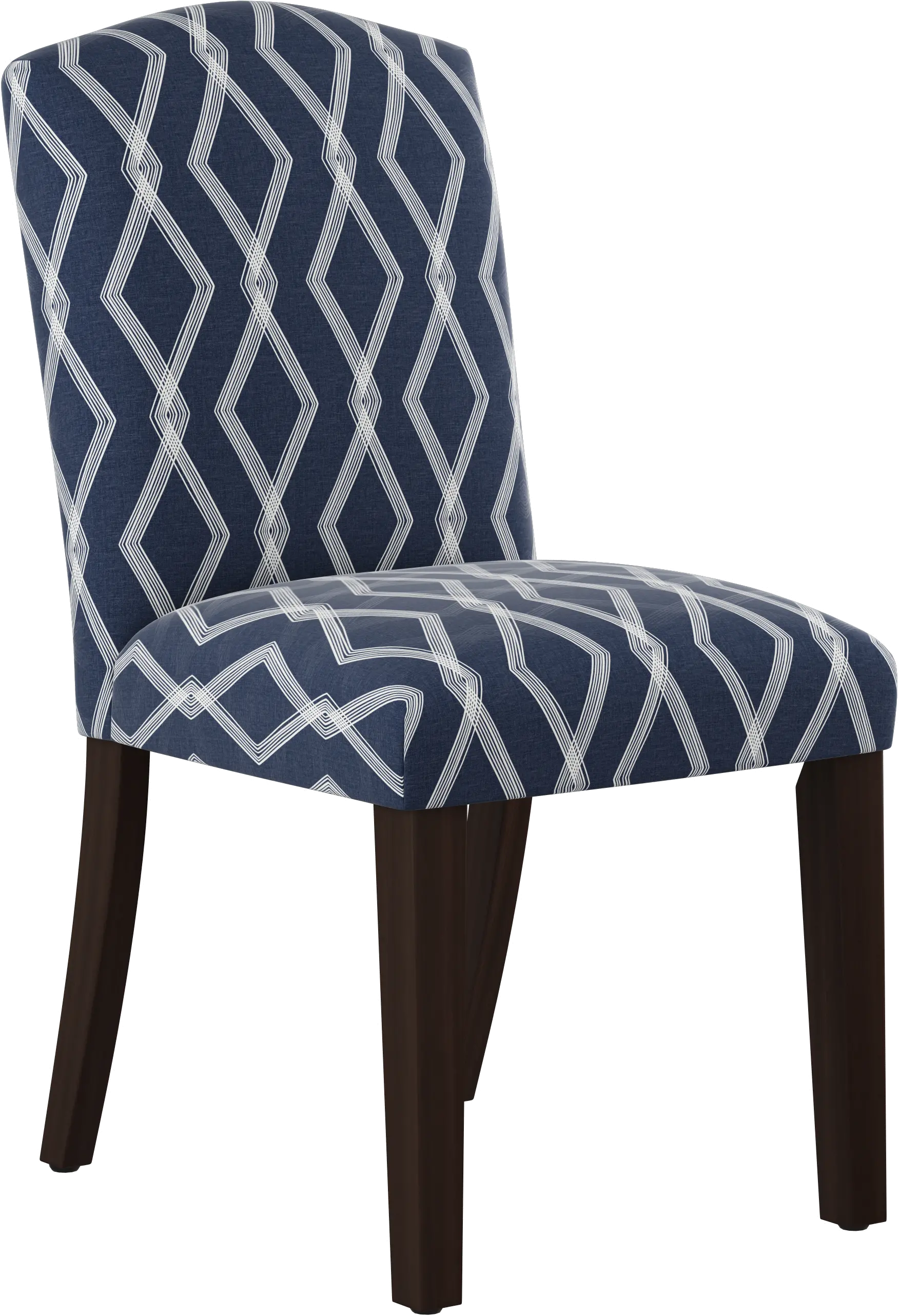 64-6CRSBLOGA Nora Crossweave Blue Dining Chair - Skyline Furniture-1