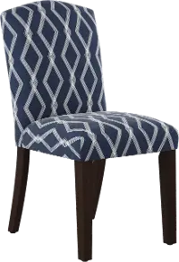 64-6CRSBLOGA Nora Crossweave Blue Dining Chair - Skyline Furniture