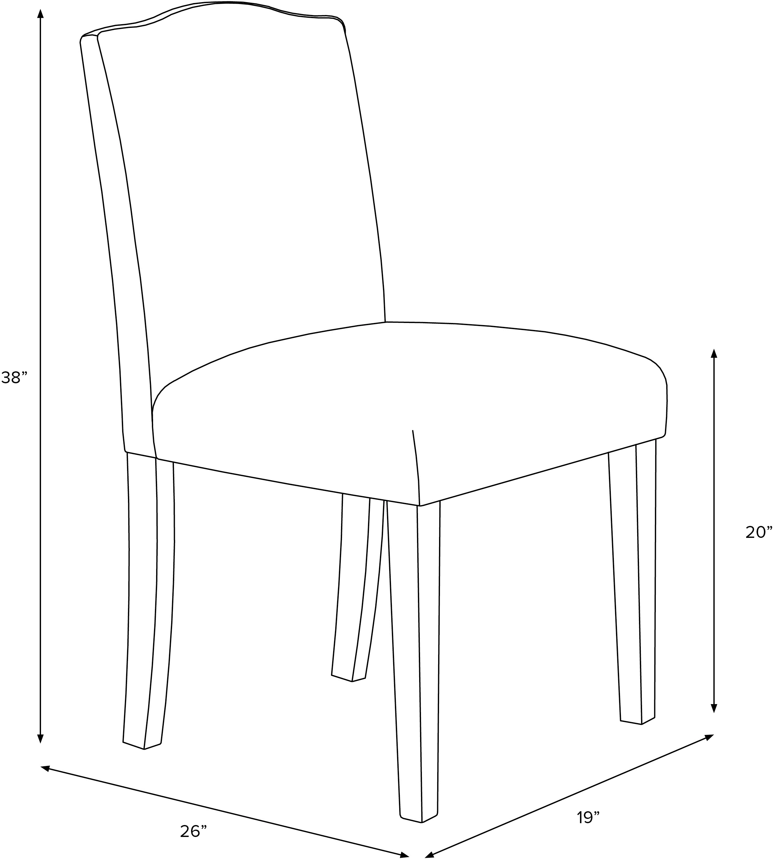 64-6TMROCHOGA Nora Ochre Dining Chair - Skyline Furniture-6