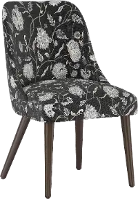 84-6DHLBLCOGA Colton Dahlia Black Dining Chair - Skyline Furniture