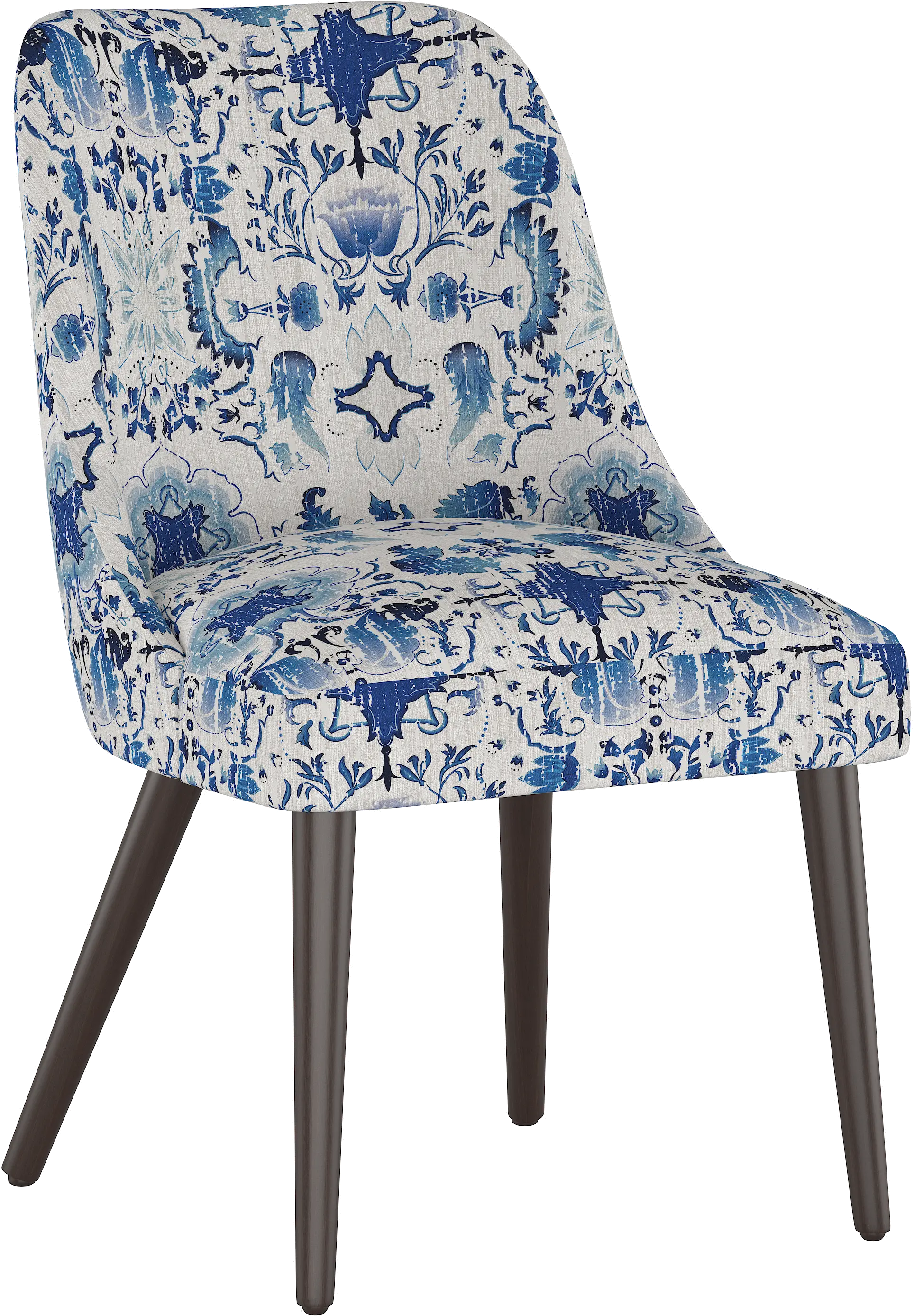 84-6PRSNFLRLBLOGA Colton Persian Floral Blue Dining Chair - Skyline Furniture-1