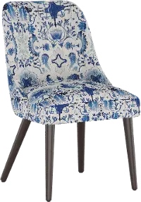 84-6PRSNFLRLBLOGA Colton Persian Floral Blue Dining Chair - Skyline Furniture