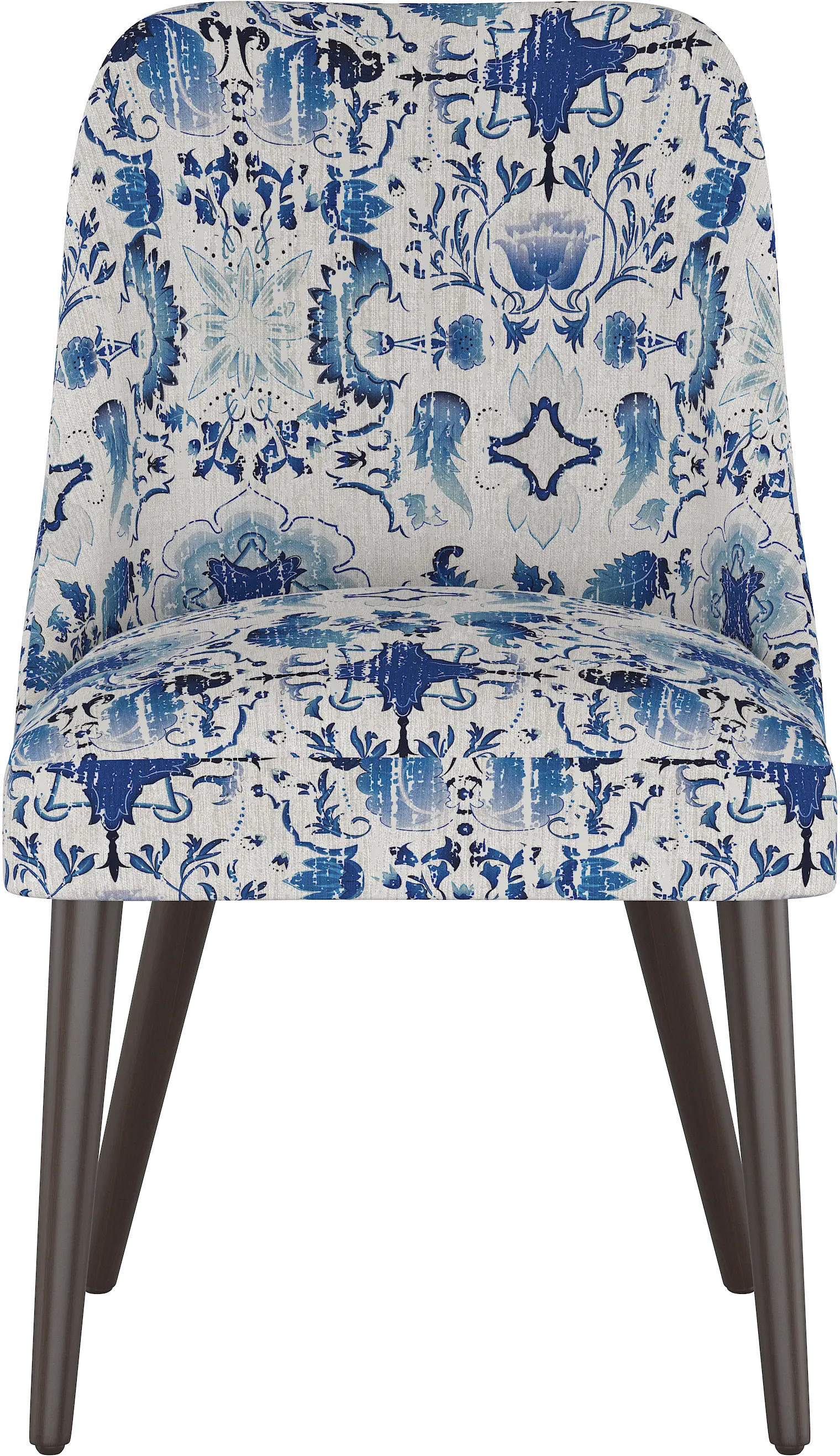 84-6PRSNFLRLBLOGA Colton Persian Floral Blue Dining Chair - Skyline Furniture-3