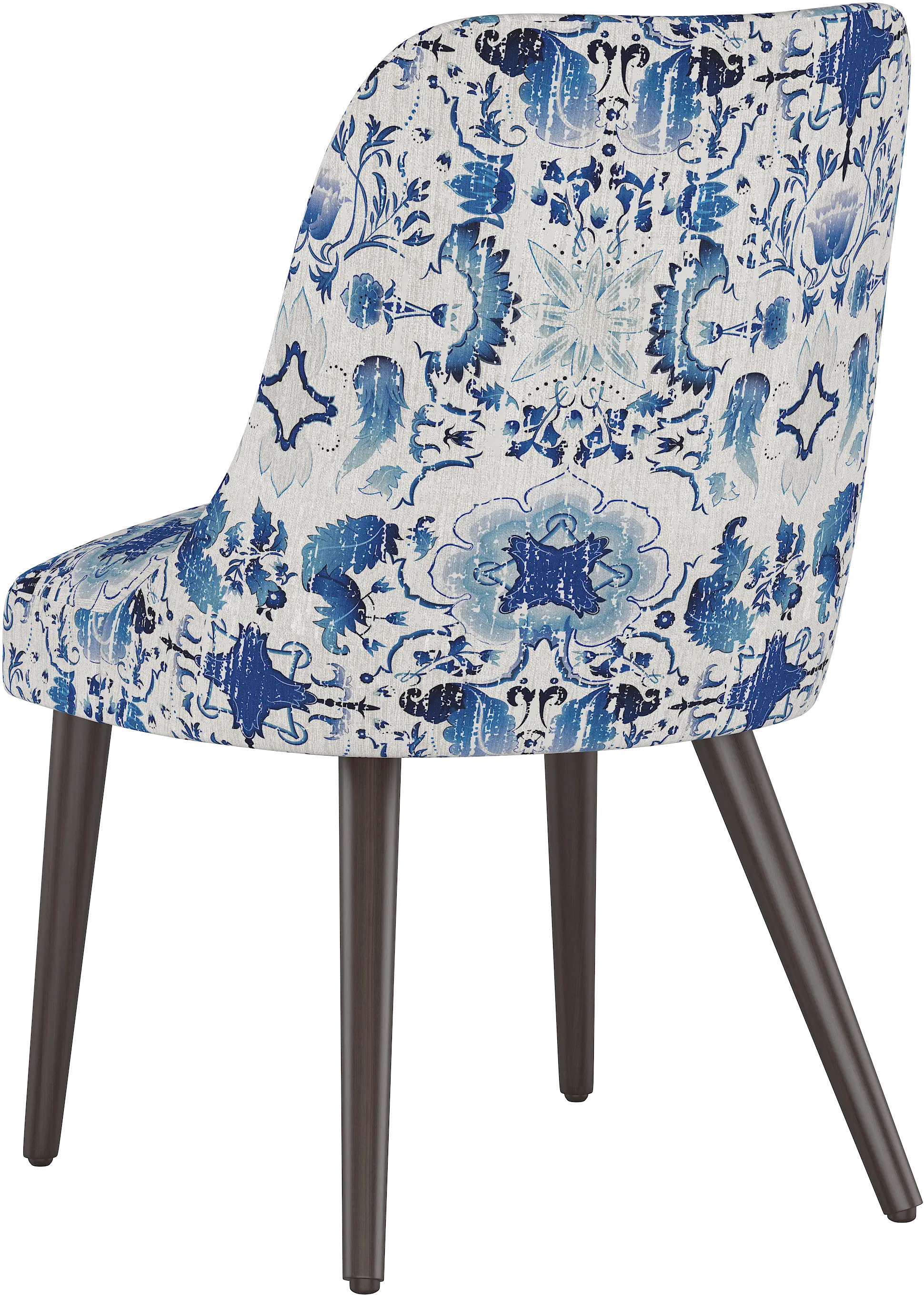 84-6PRSNFLRLBLOGA Colton Persian Floral Blue Dining Chair - Skyline Furniture-4
